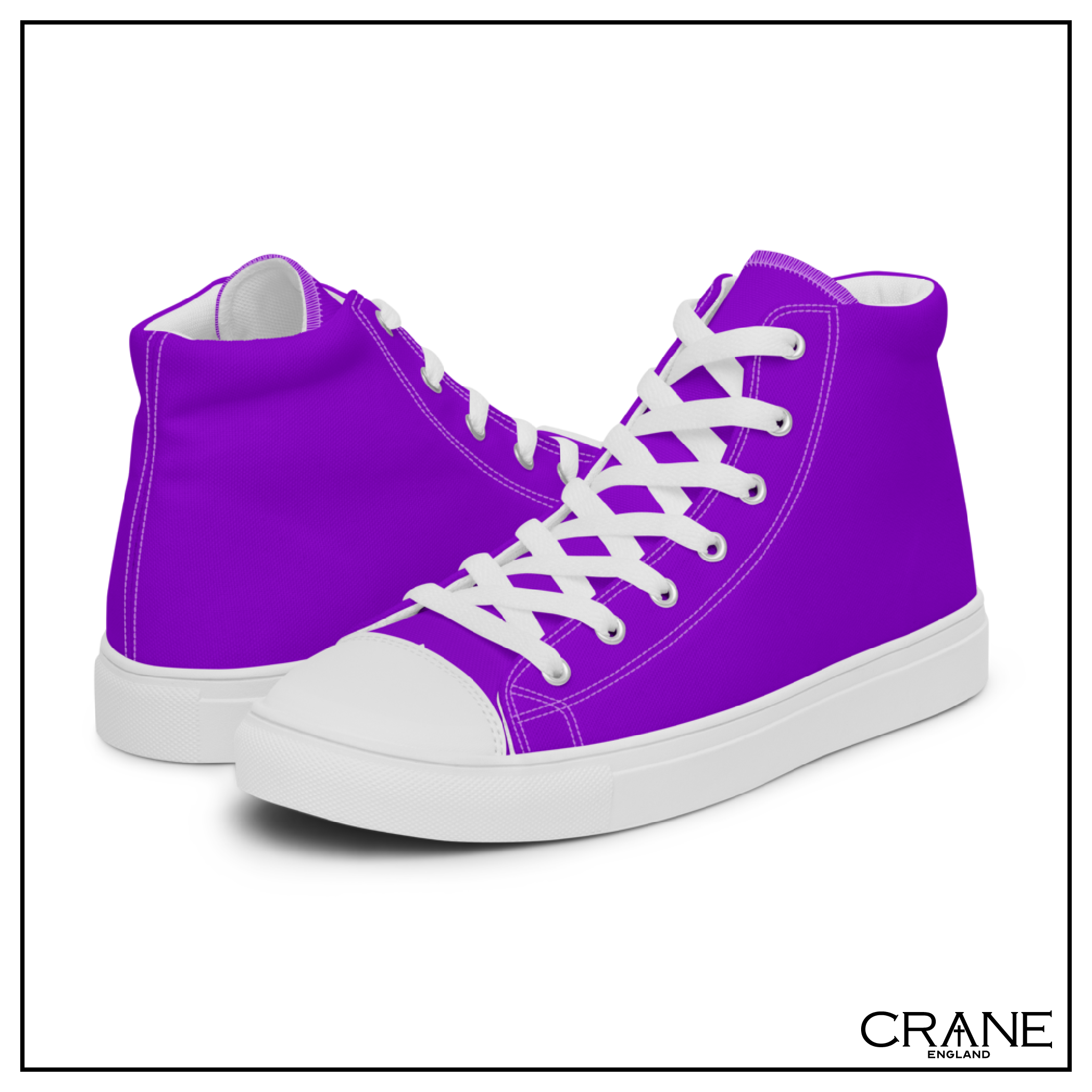 Women’s High Top Canvas Sneakers – Violet
