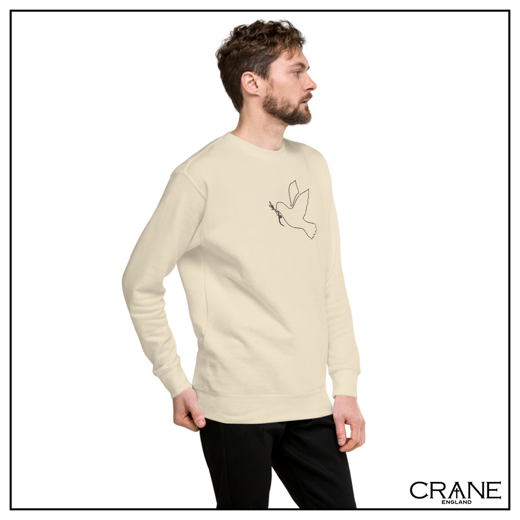 Dove of Peace Embroidered Sweatshirt
