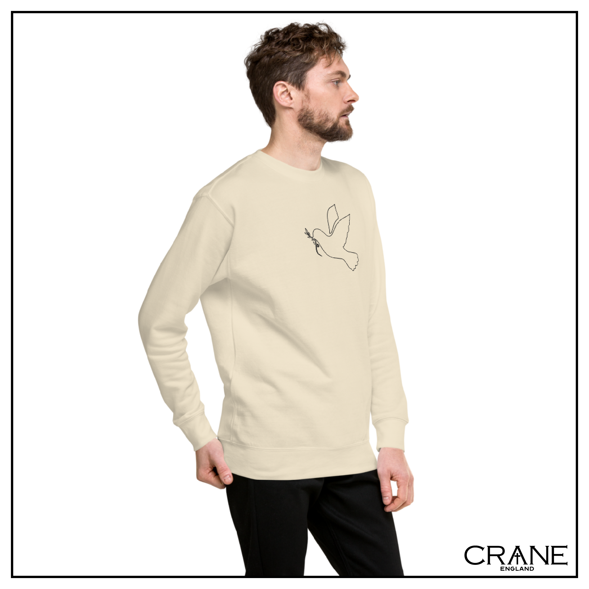 Dove of Peace Embroidered Sweatshirt