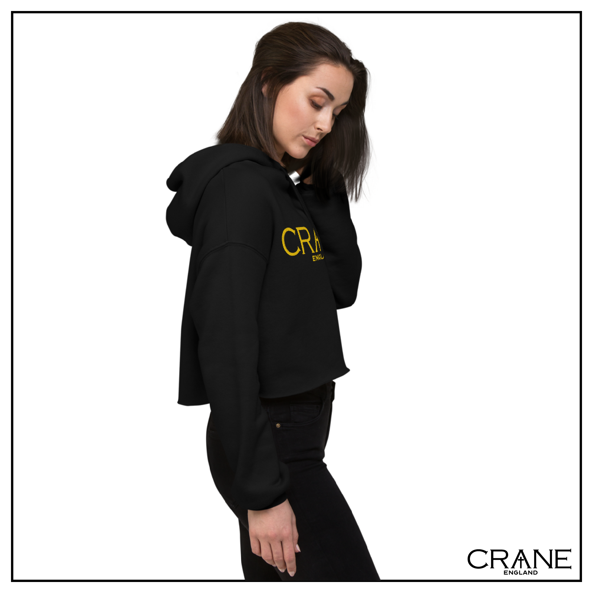 Women’s Embroidered Cropped Hoodie
