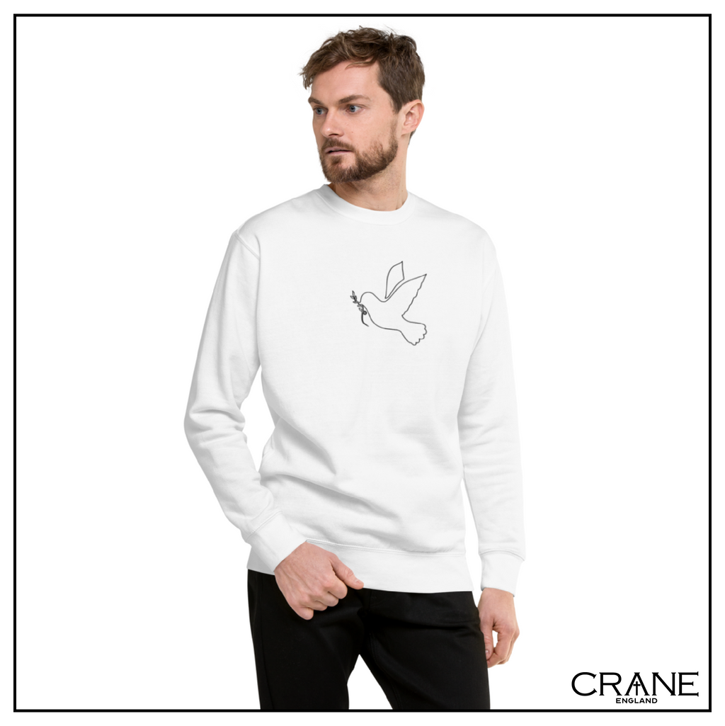 Dove of Peace Embroidered Sweatshirt