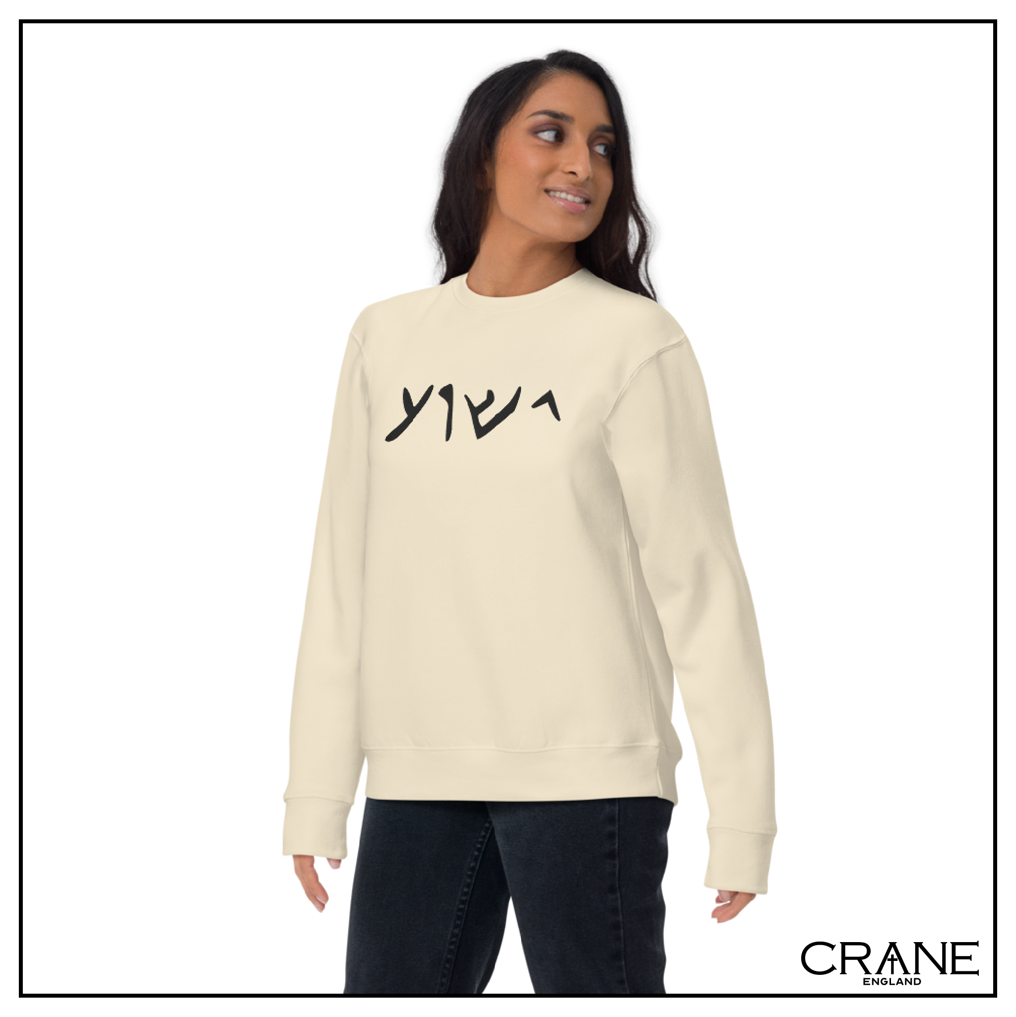 Women's Aramaic Embroidered Sweatshirt (light)