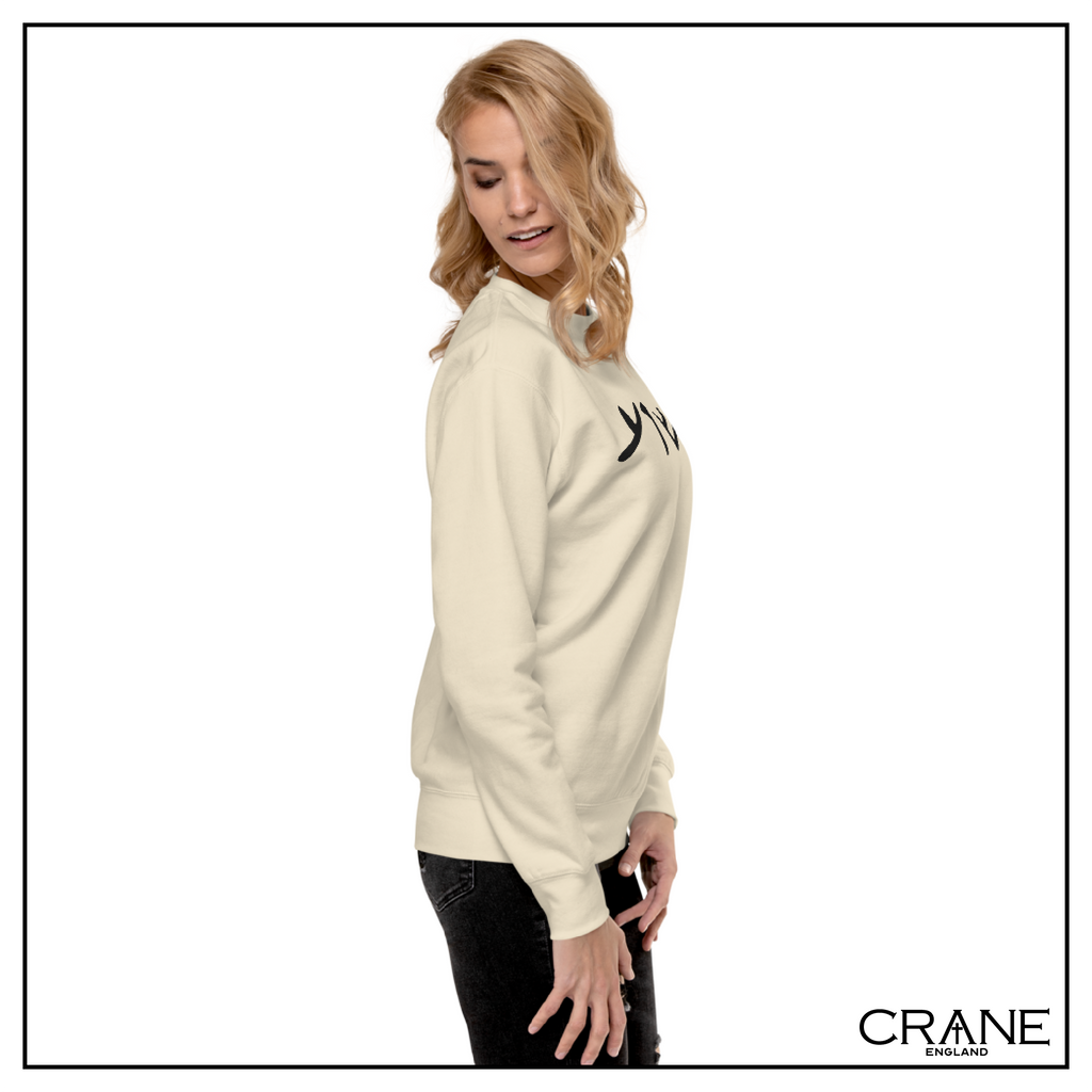 Women's Aramaic Embroidered Sweatshirt (light)