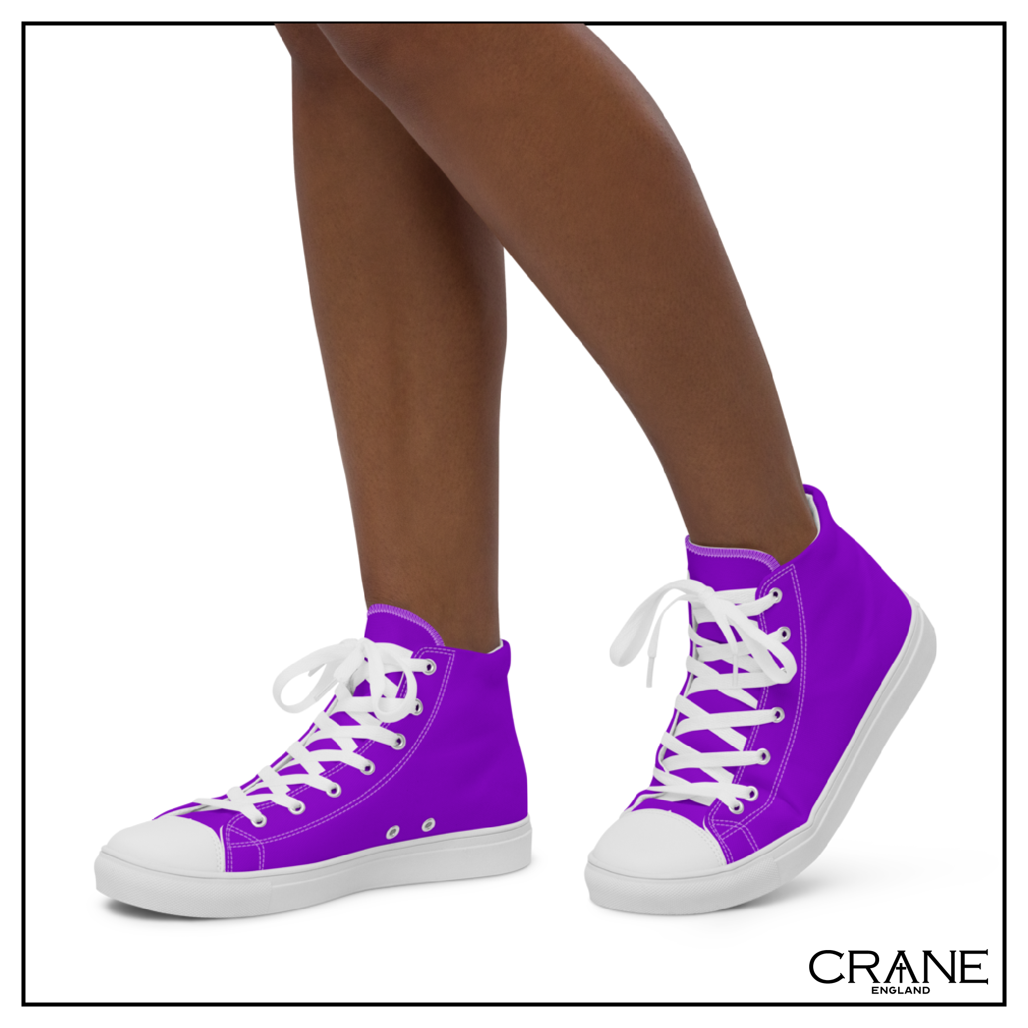 Women’s High Top Canvas Sneakers – Violet