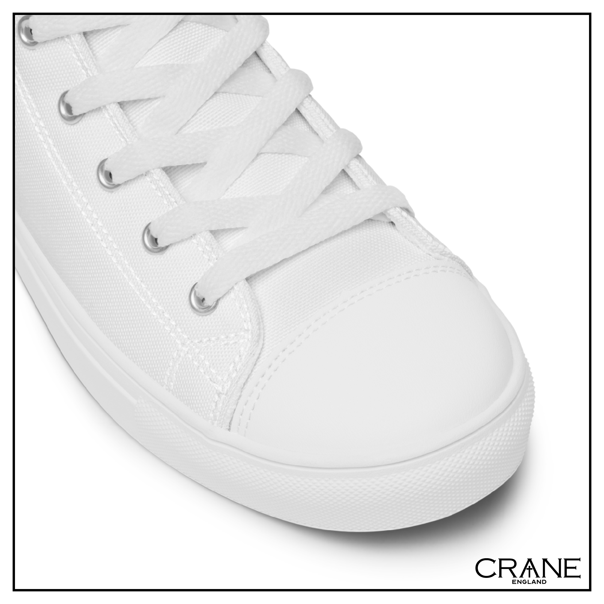 Women’s High Top Canvas Sneakers – White
