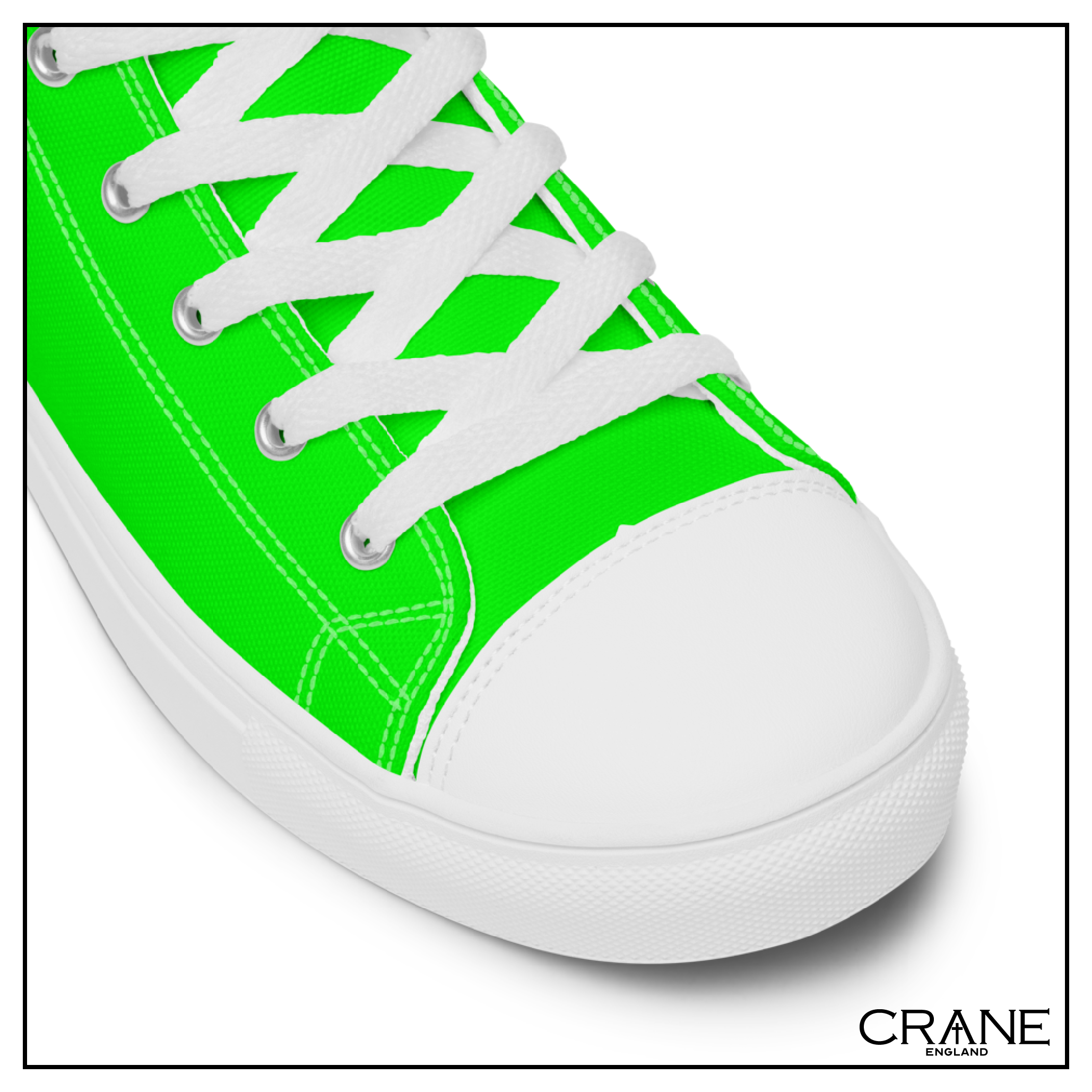 Women’s High Top Canvas Sneakers – Green
