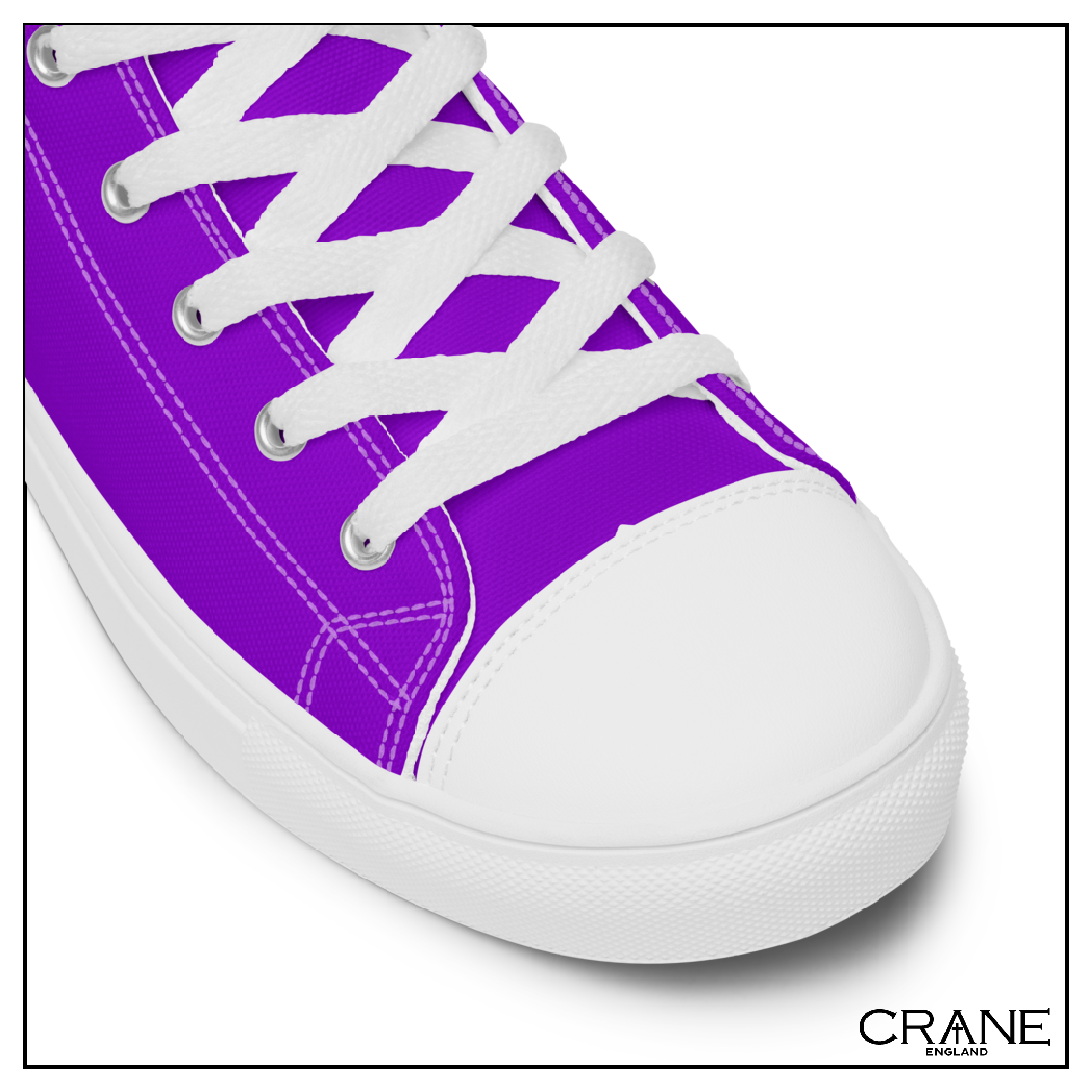 Men’s High Top Canvas Sneakers – Royal Violet