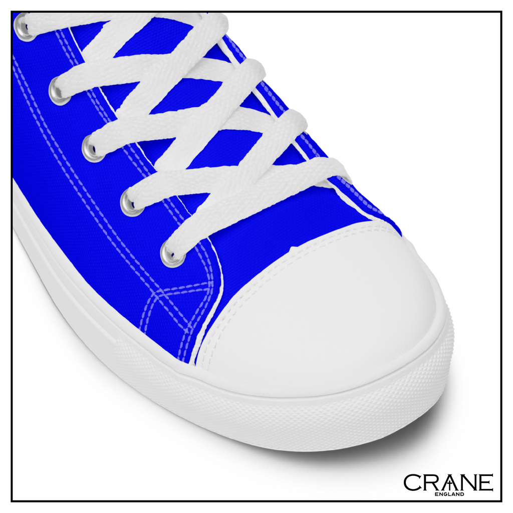 Women’s High Top Canvas Sneakers – Blue