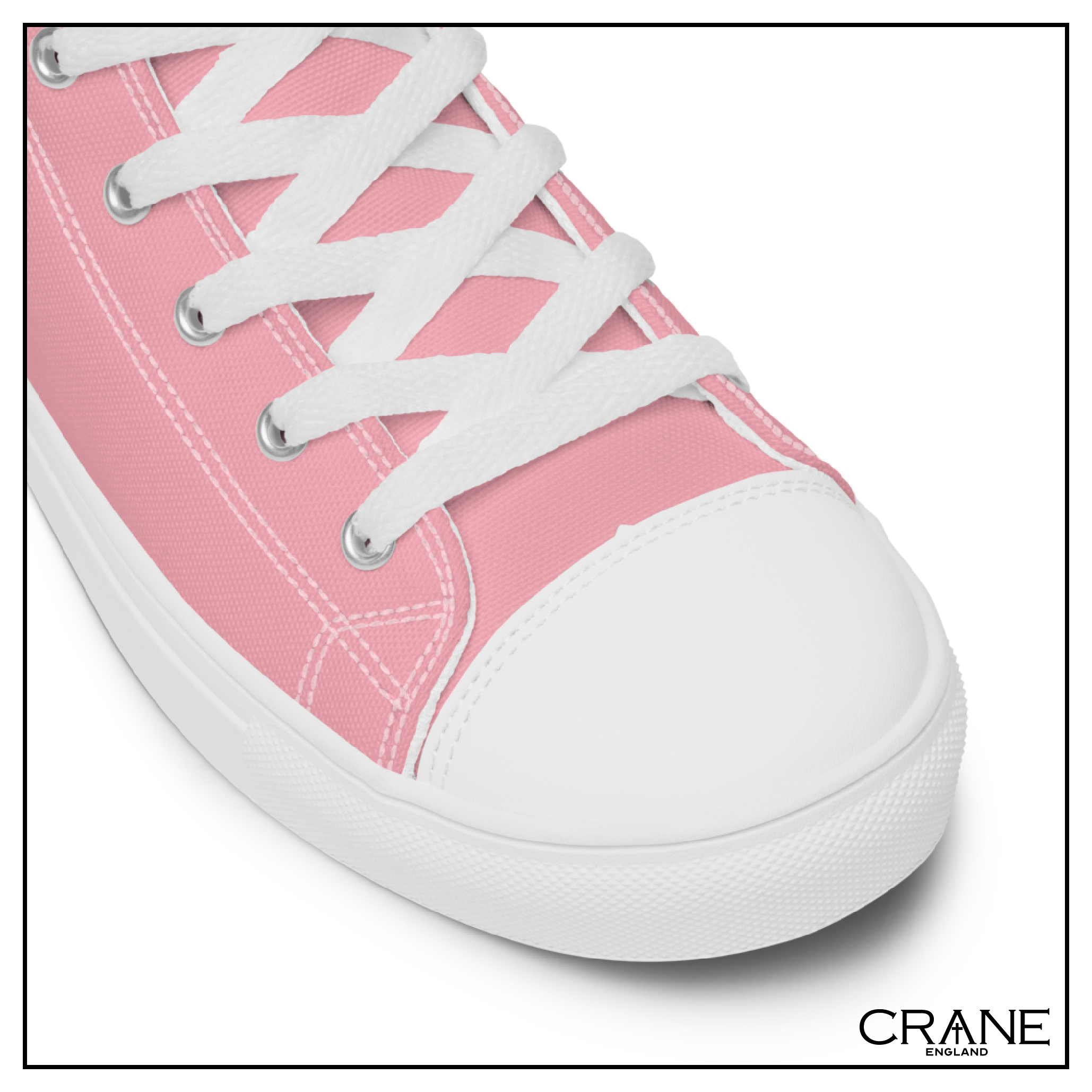 Women’s High Top Canvas Sneakers – Pink