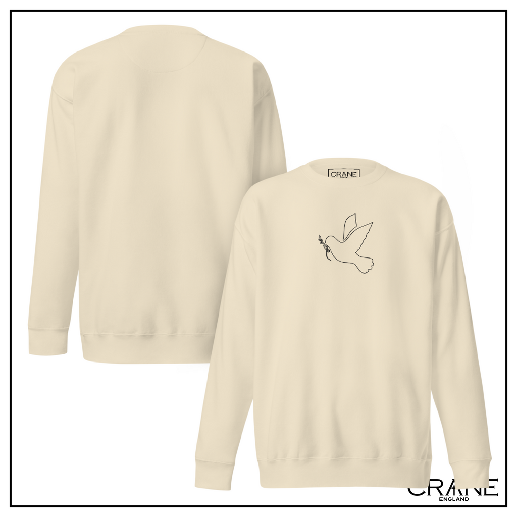 Dove of Peace Embroidered Sweatshirt