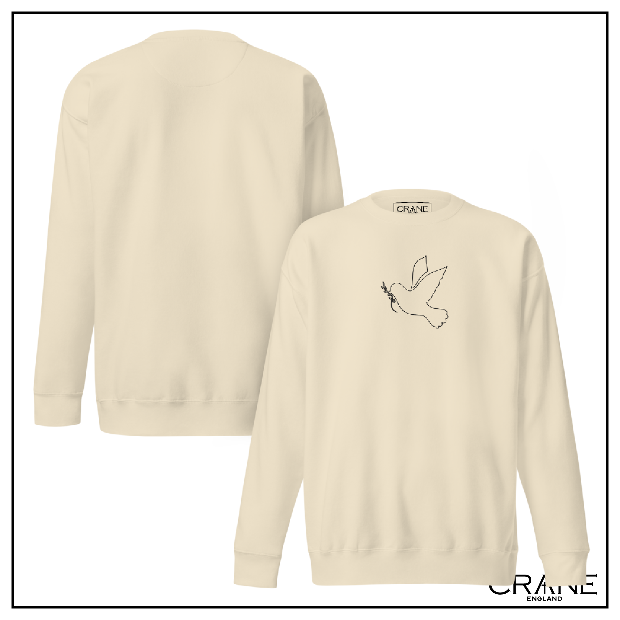 Dove of Peace Embroidered Sweatshirt