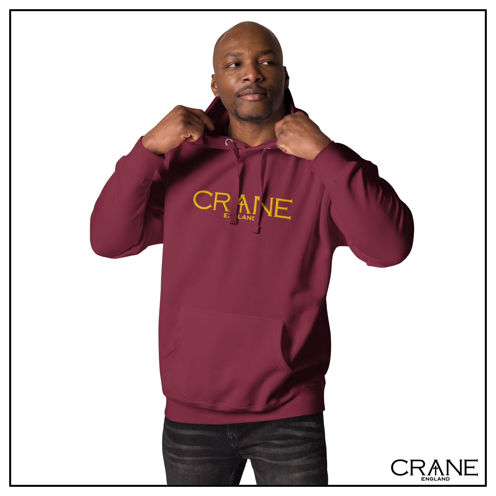 Crane Logo Embroidered Hoodie