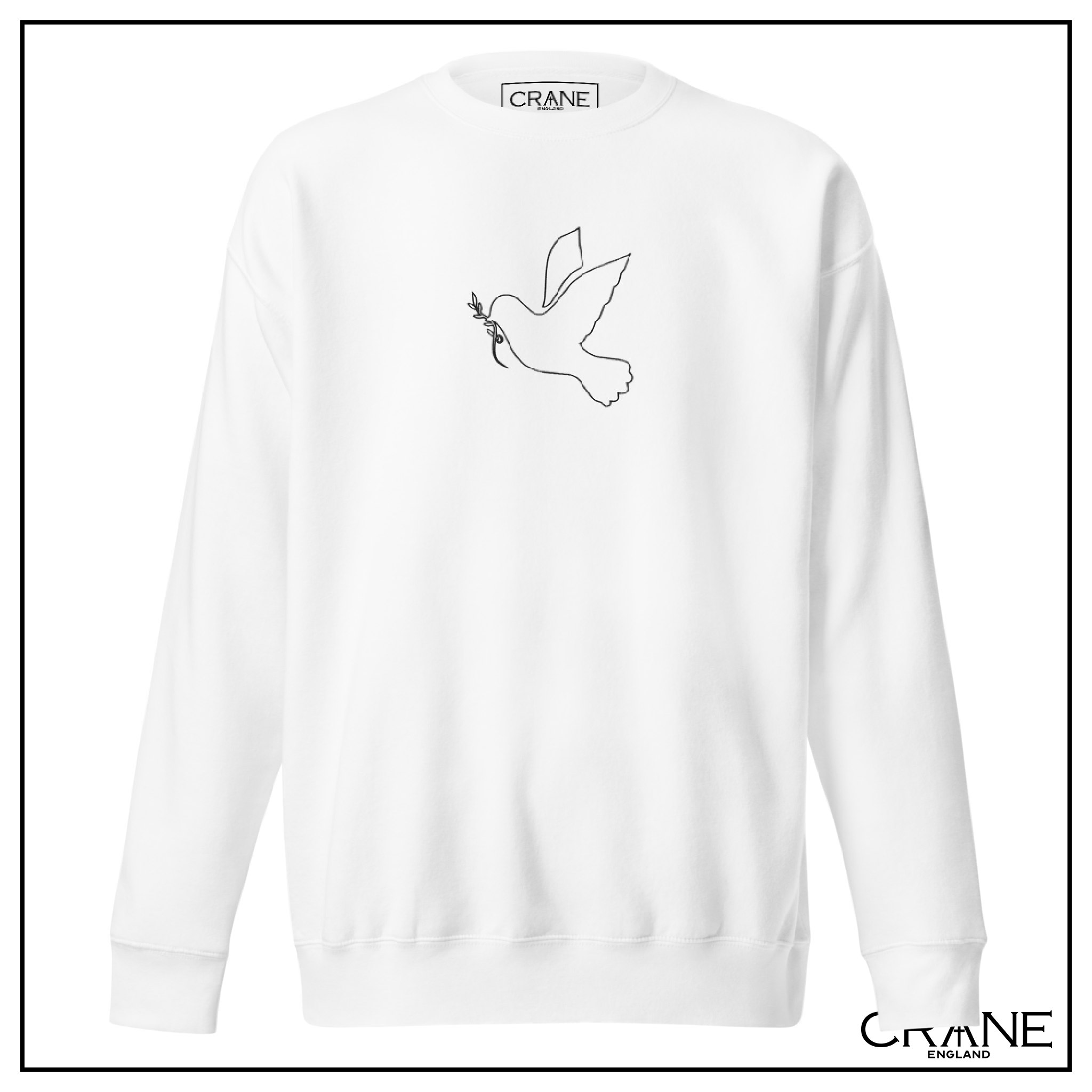 Dove of Peace Embroidered Sweatshirt