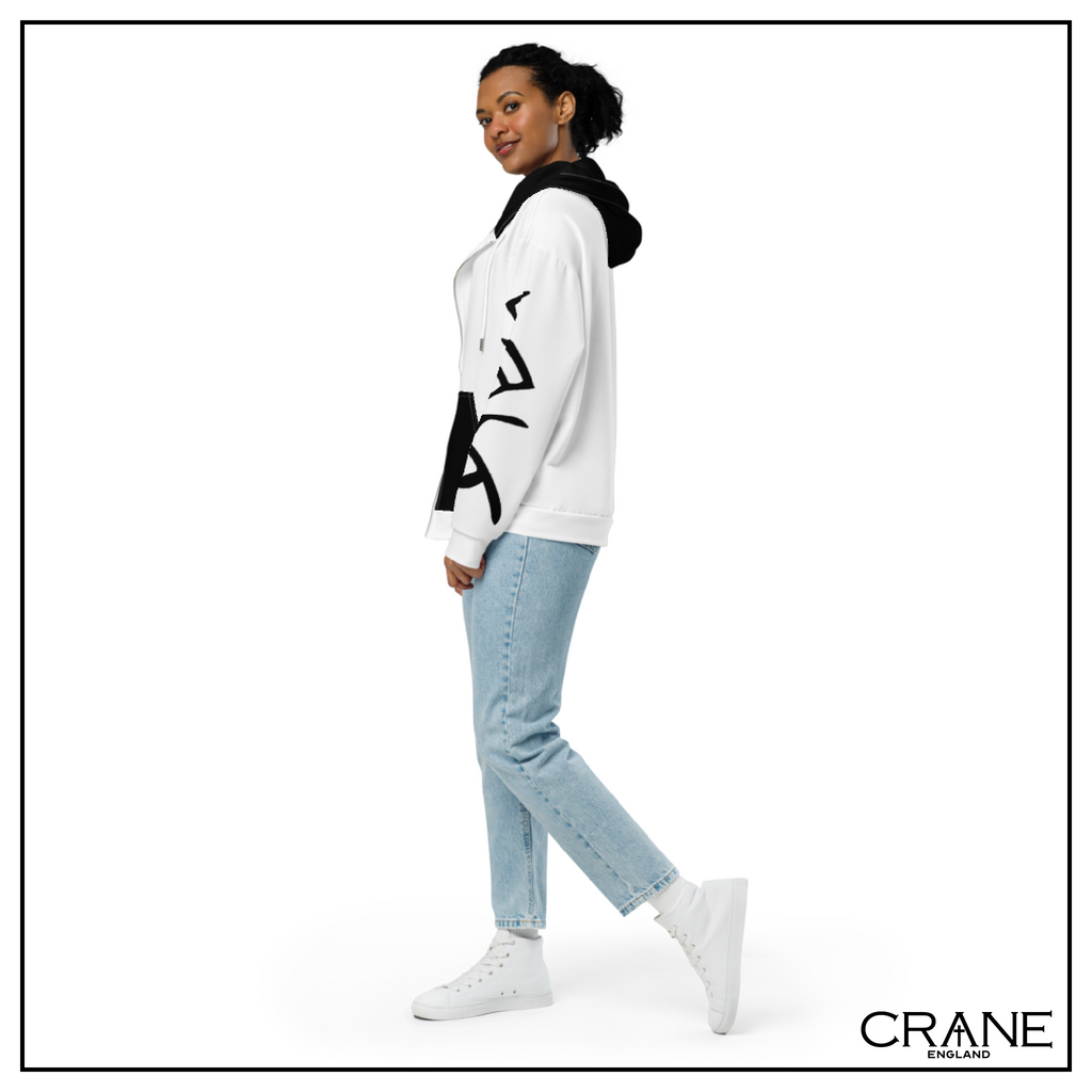 Women's Aramaic Sleeves Zip Hoodie