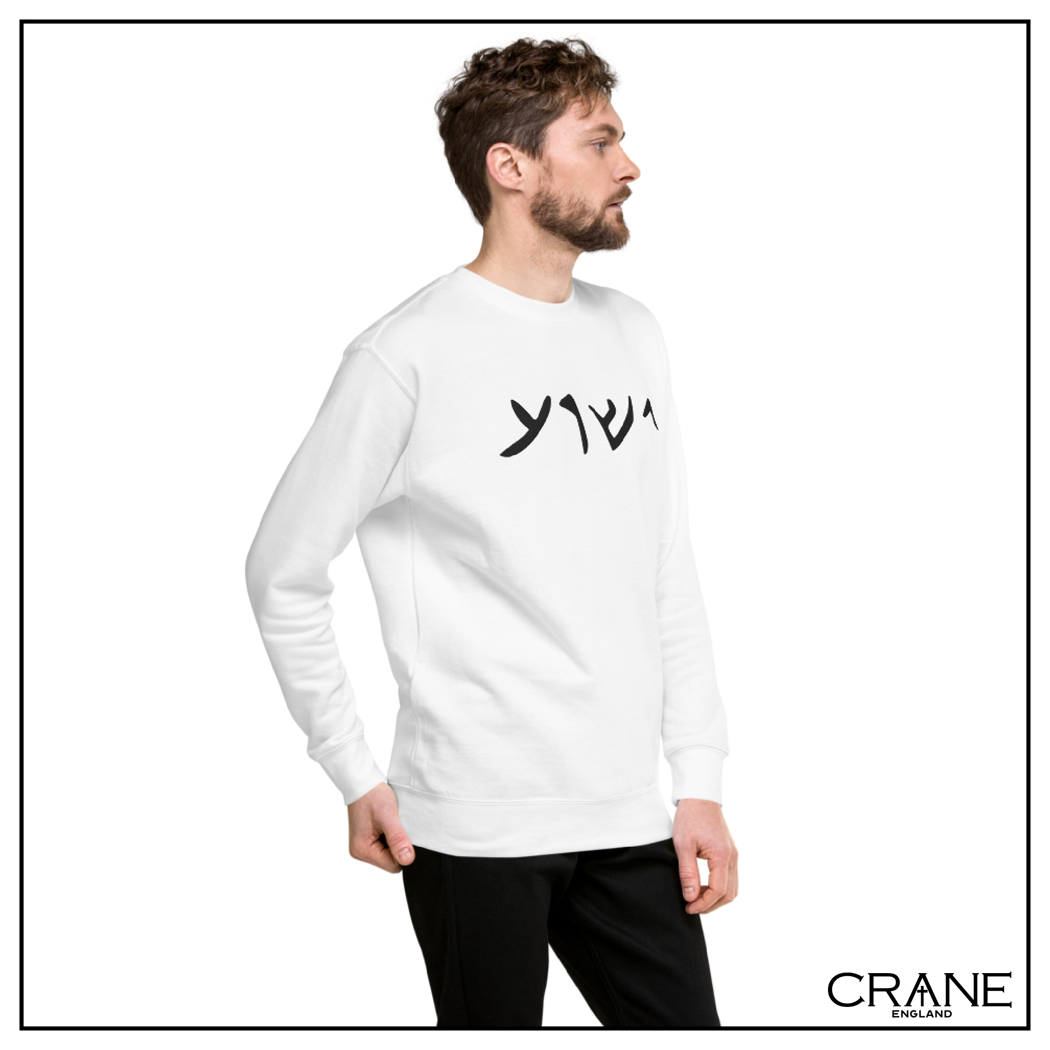 Aramaic Embroidered Sweatshirt (light)
