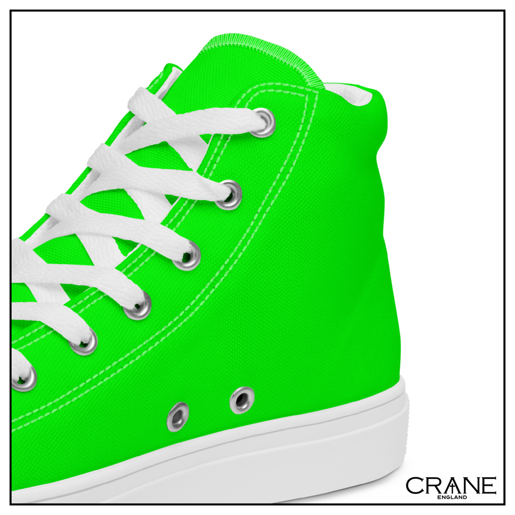 Women’s High Top Canvas Sneakers – Green