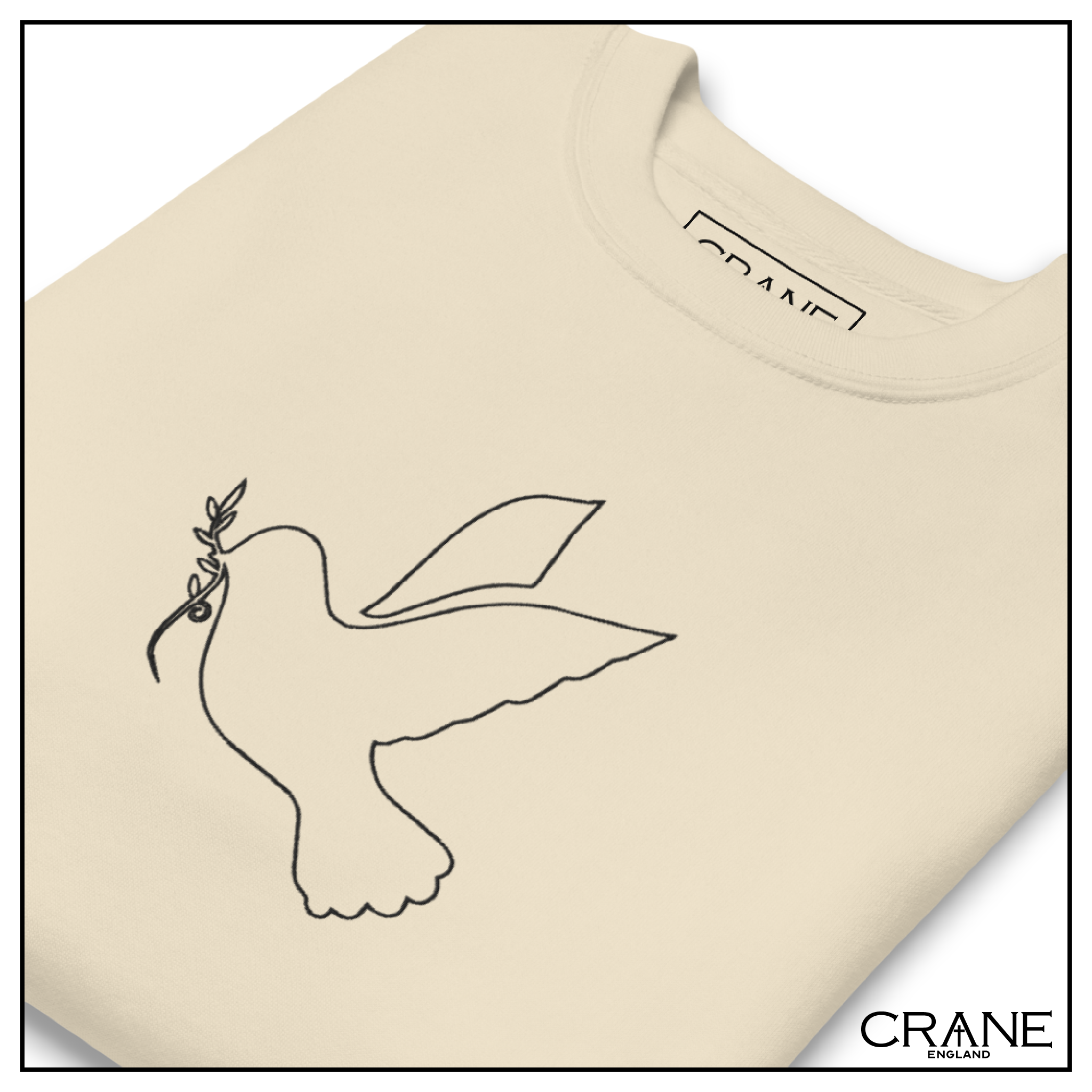 Dove of Peace Embroidered Sweatshirt