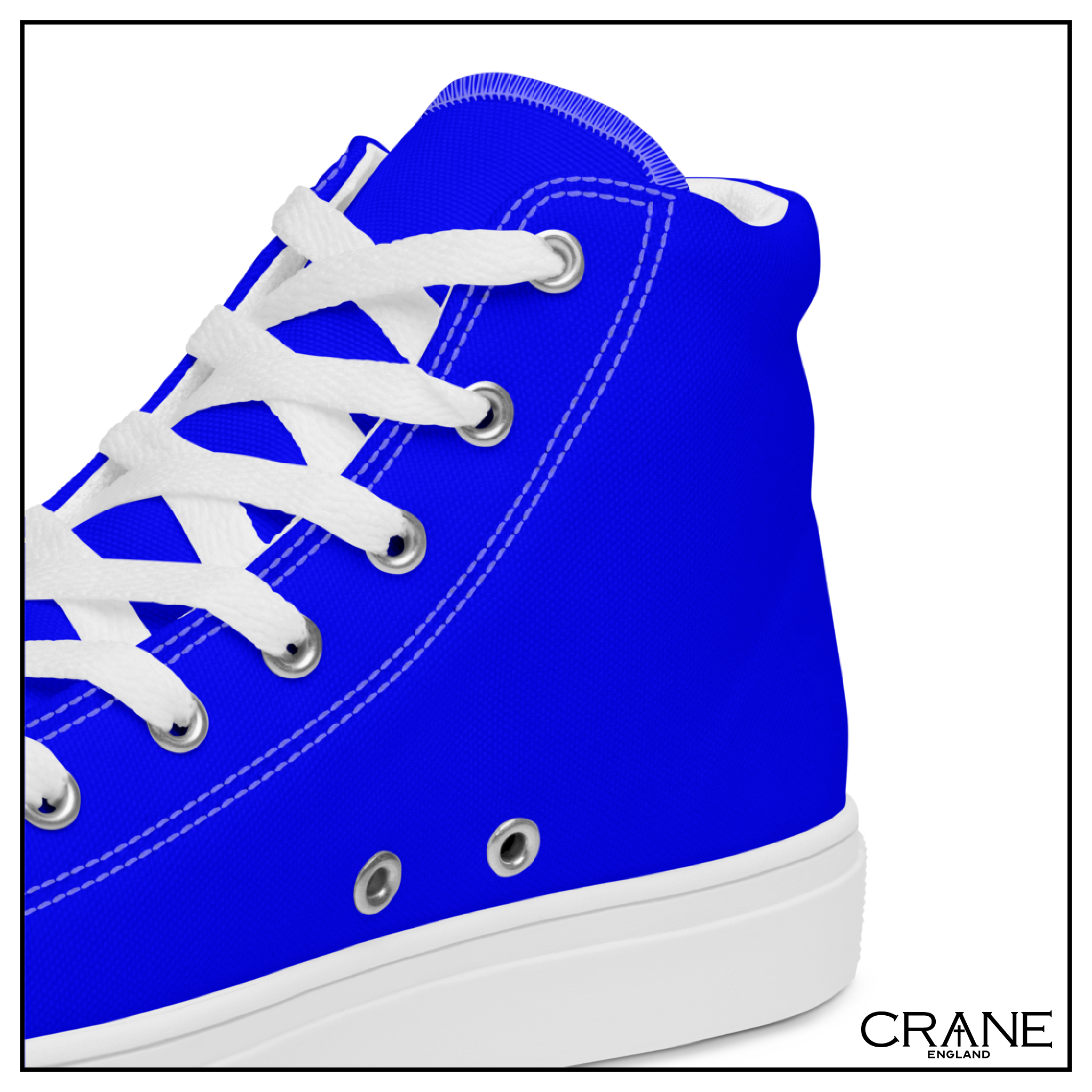 Women’s High Top Canvas Sneakers – Blue