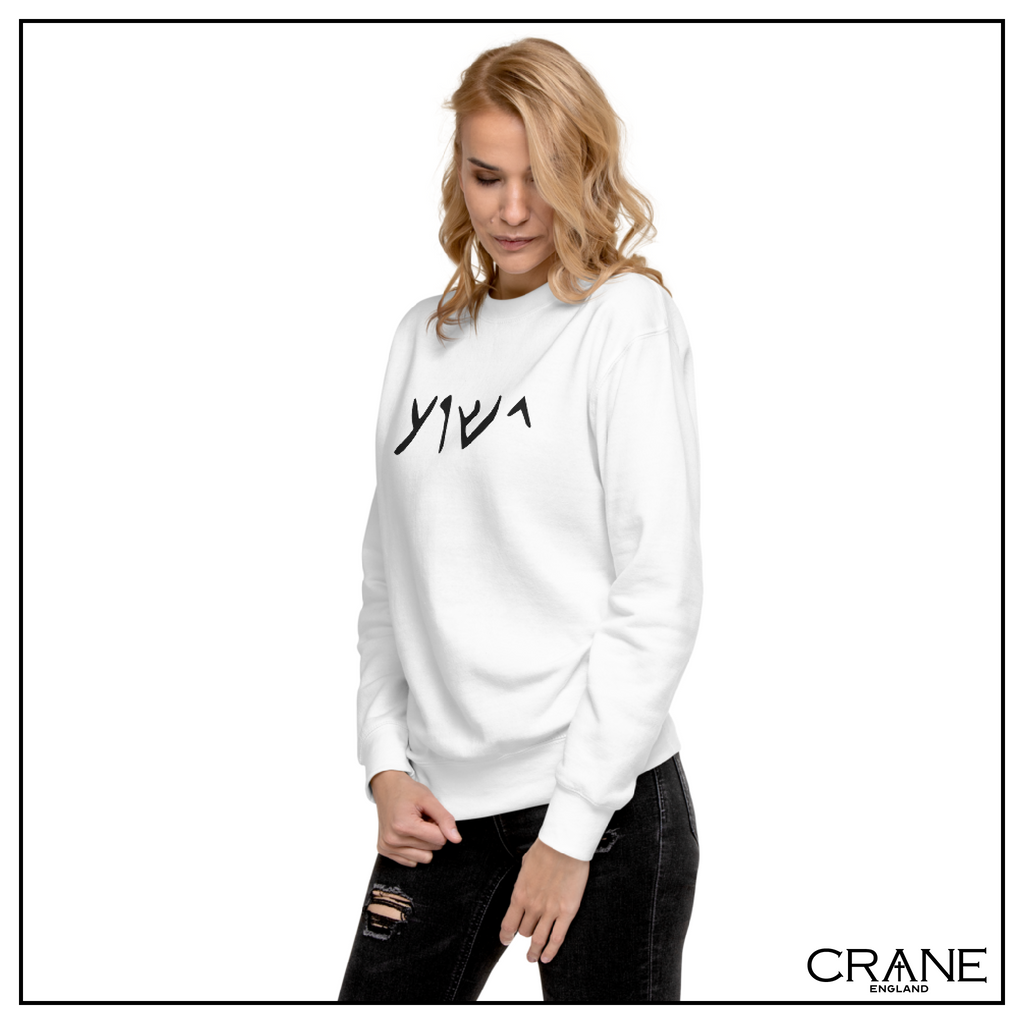 Women's Aramaic Embroidered Sweatshirt (light)