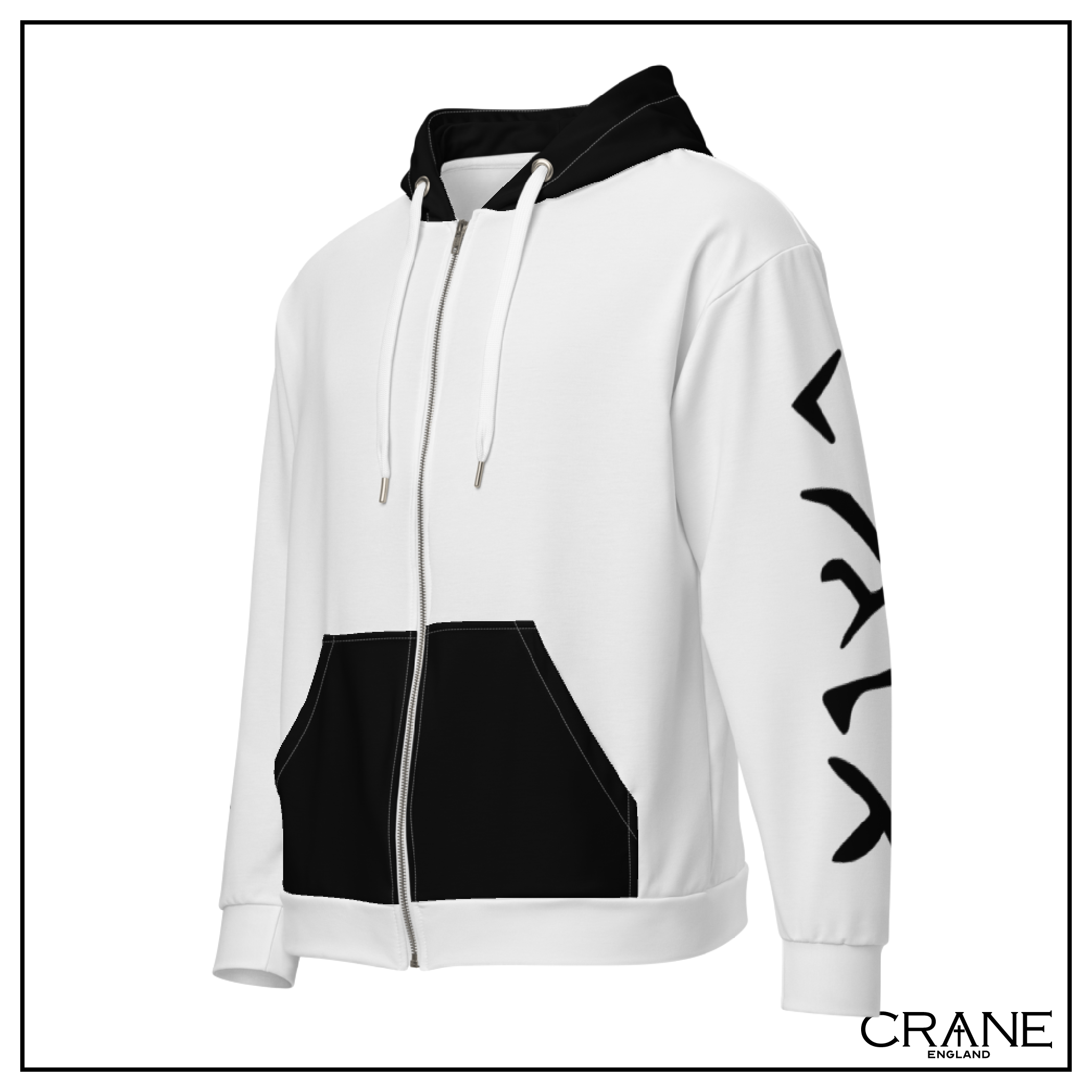 Women's Aramaic Sleeves Zip Hoodie