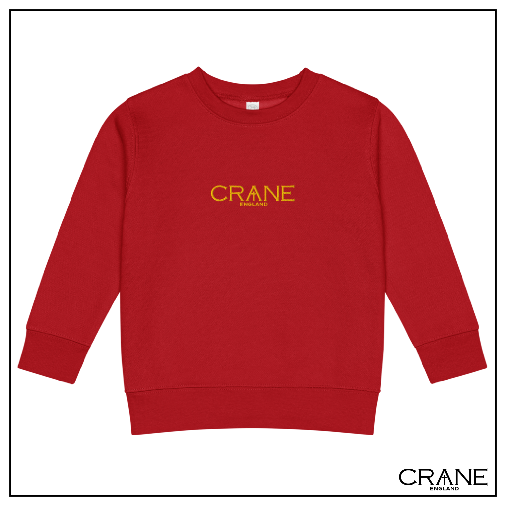 Kids Embroidered Fleece Sweatshirt —  Black, Navy and Red