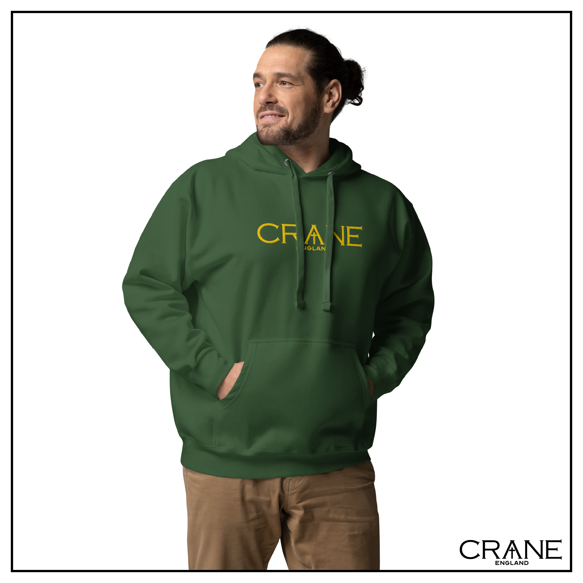 Crane Logo Embroidered Hoodie