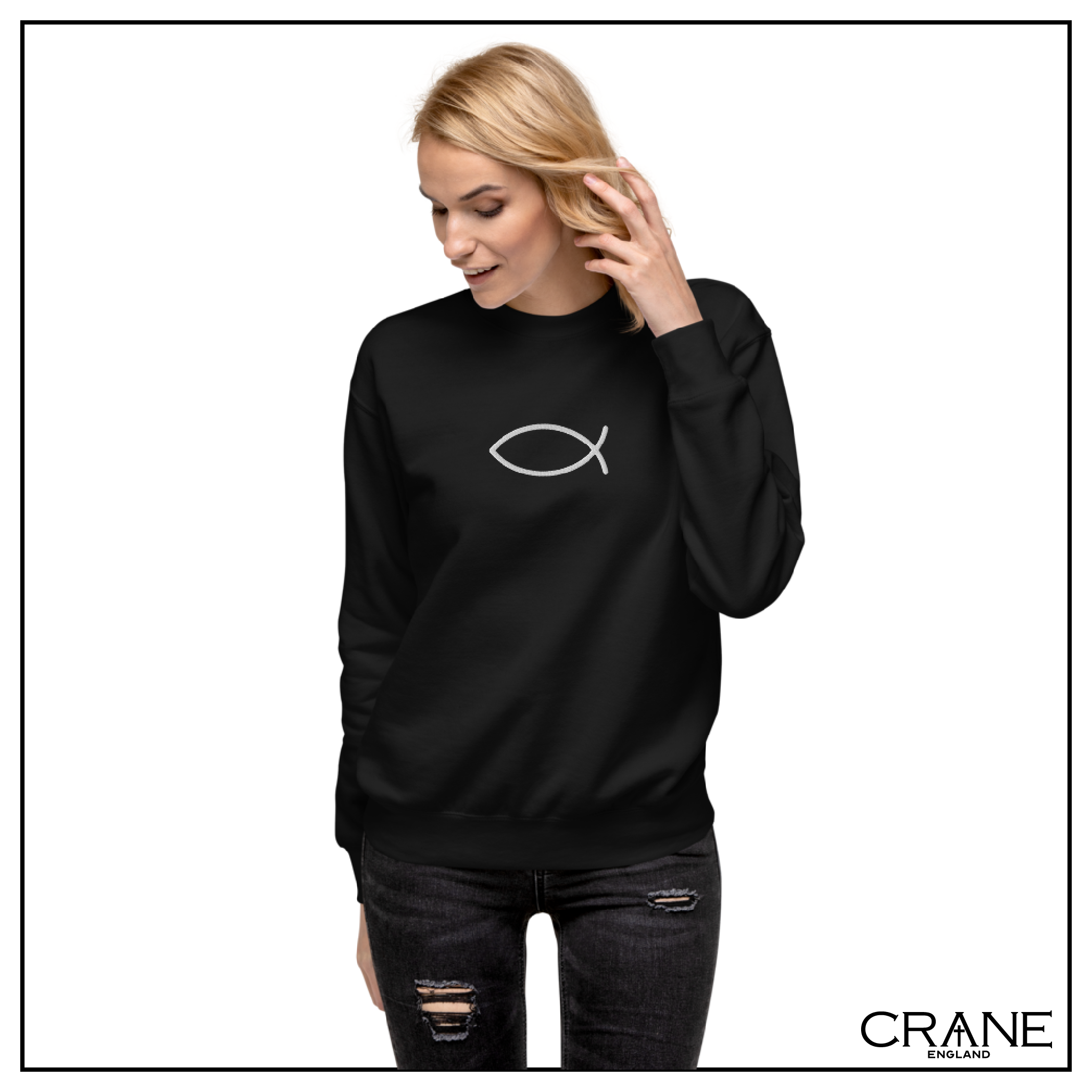 Women's Ichthys Embroidered Sweatshirt