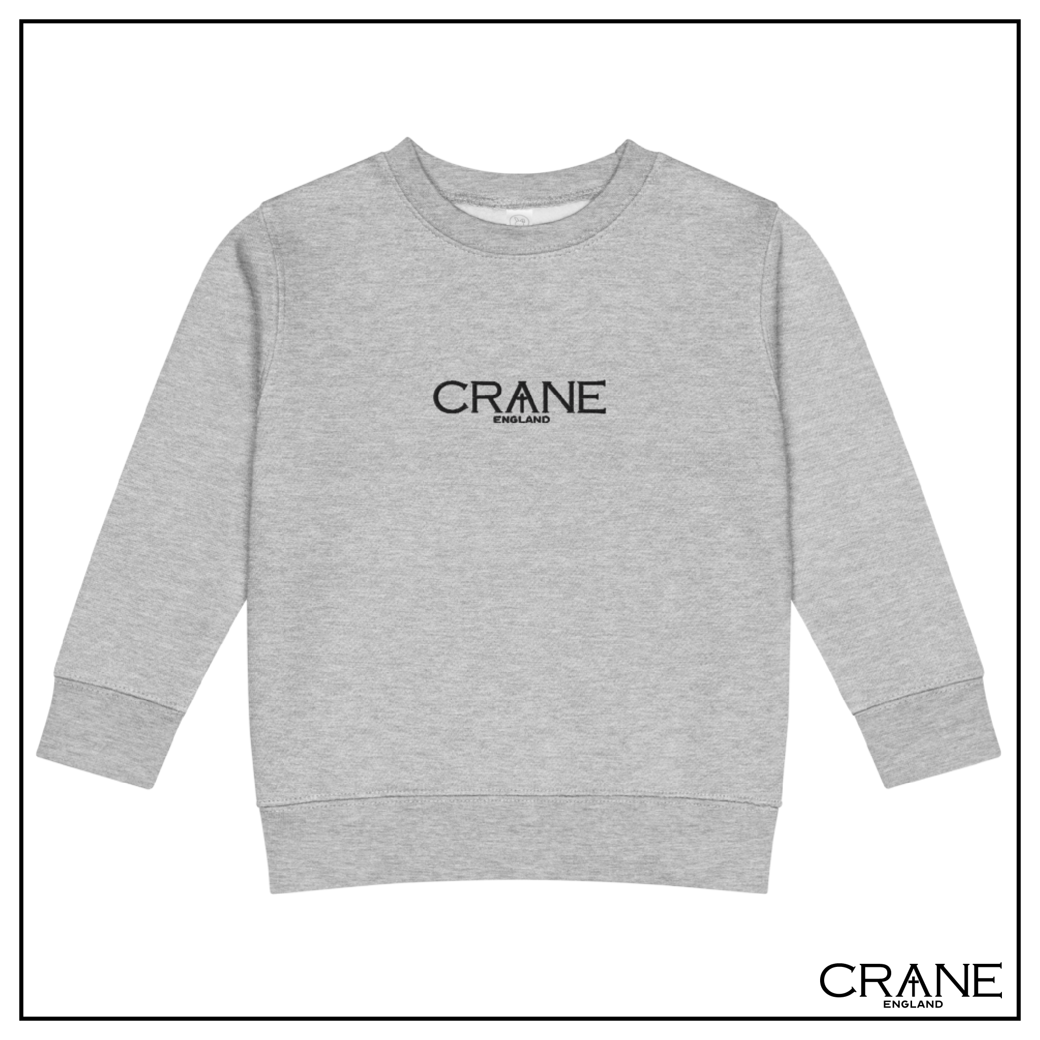 Kids Embroidered Fleece Sweatshirt —  Pink, Grey and Beige