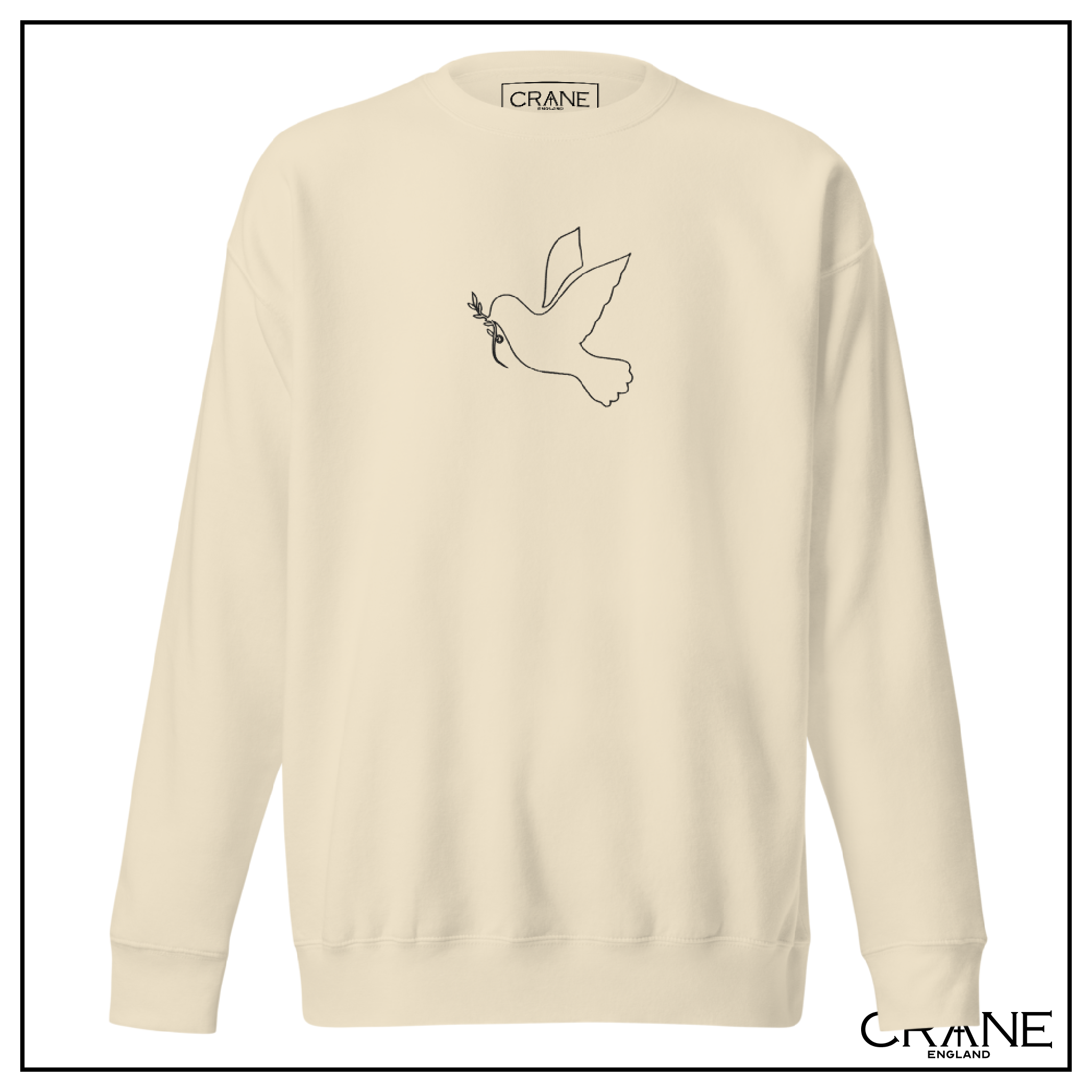 Dove of Peace Embroidered Sweatshirt