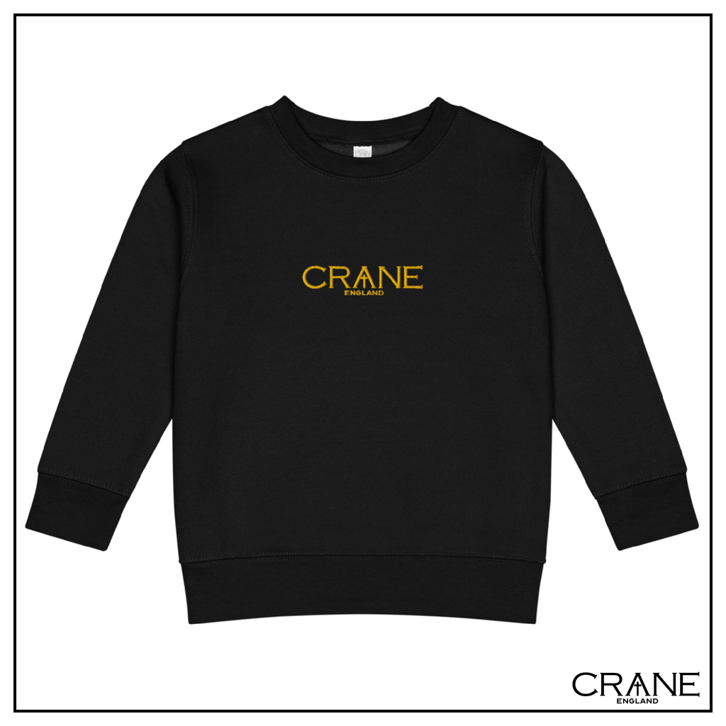 Kids Embroidered Fleece Sweatshirt —  Black, Navy and Red