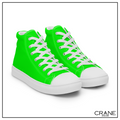 Men’s High Top Canvas Sneakers – Eden Green