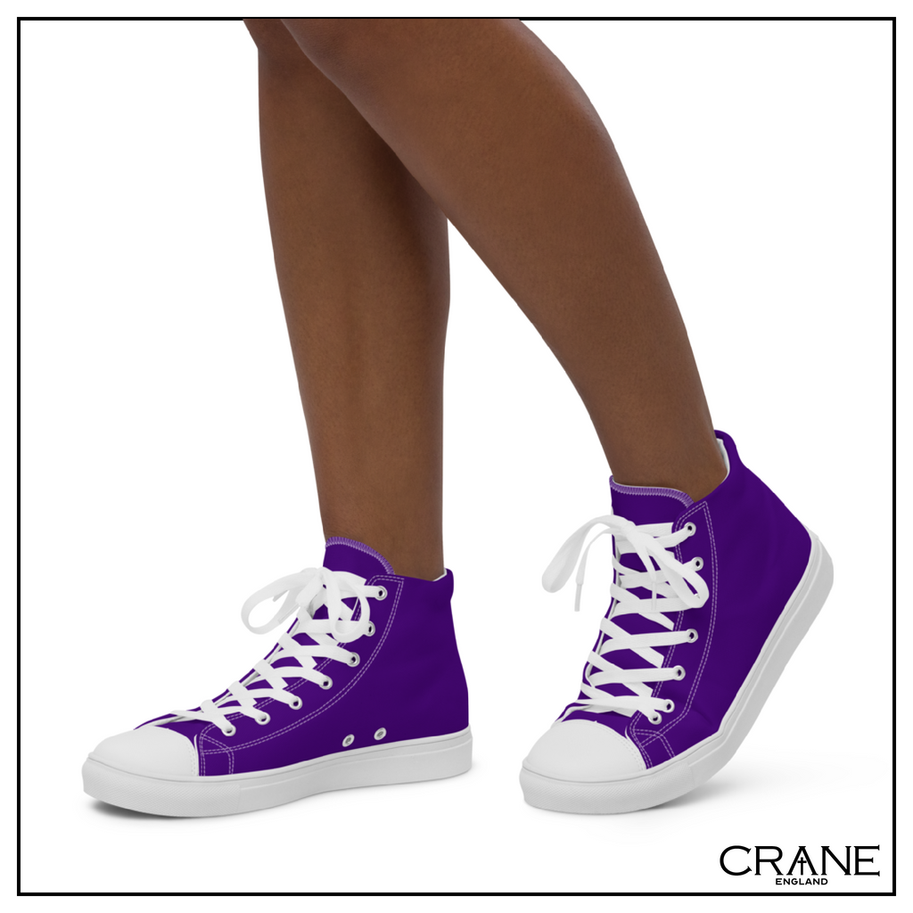 Women’s High Top Canvas Sneakers – Indigo