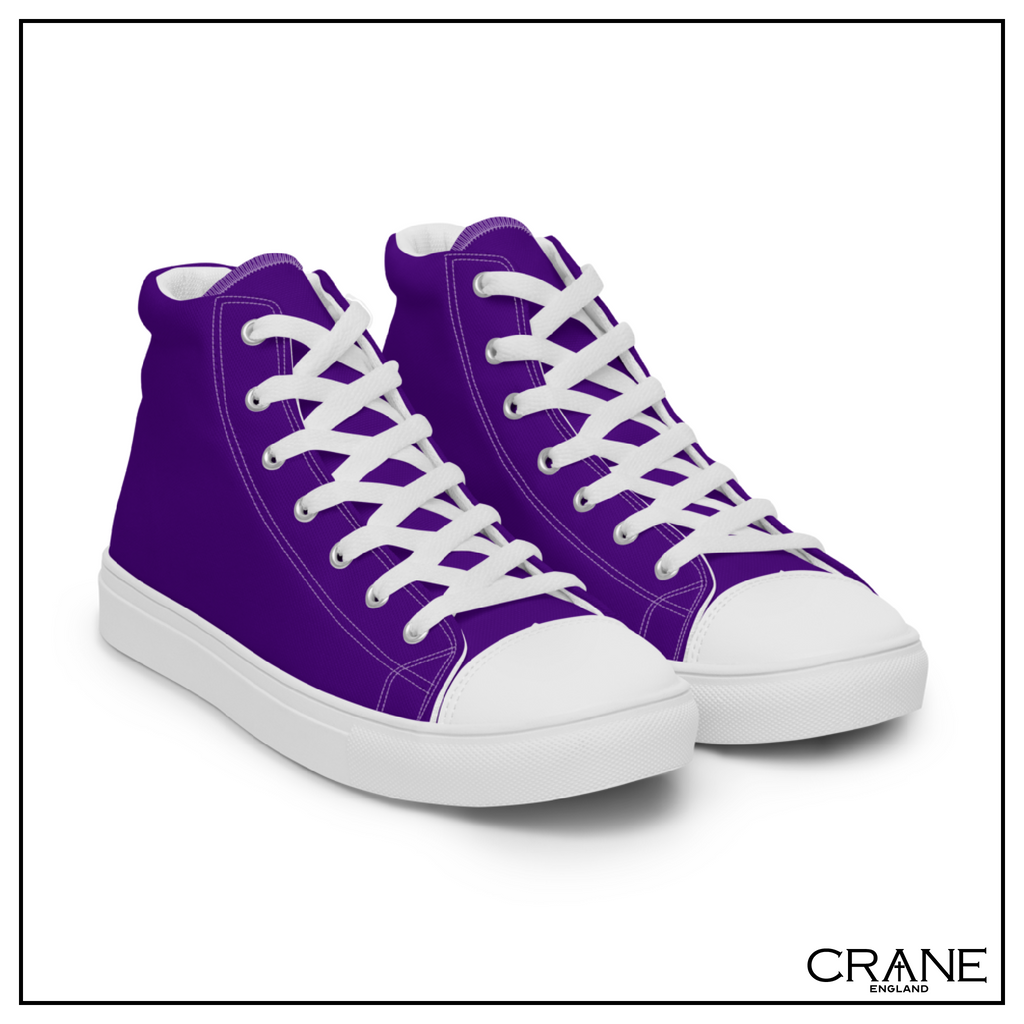 Women’s High Top Canvas Sneakers – Indigo