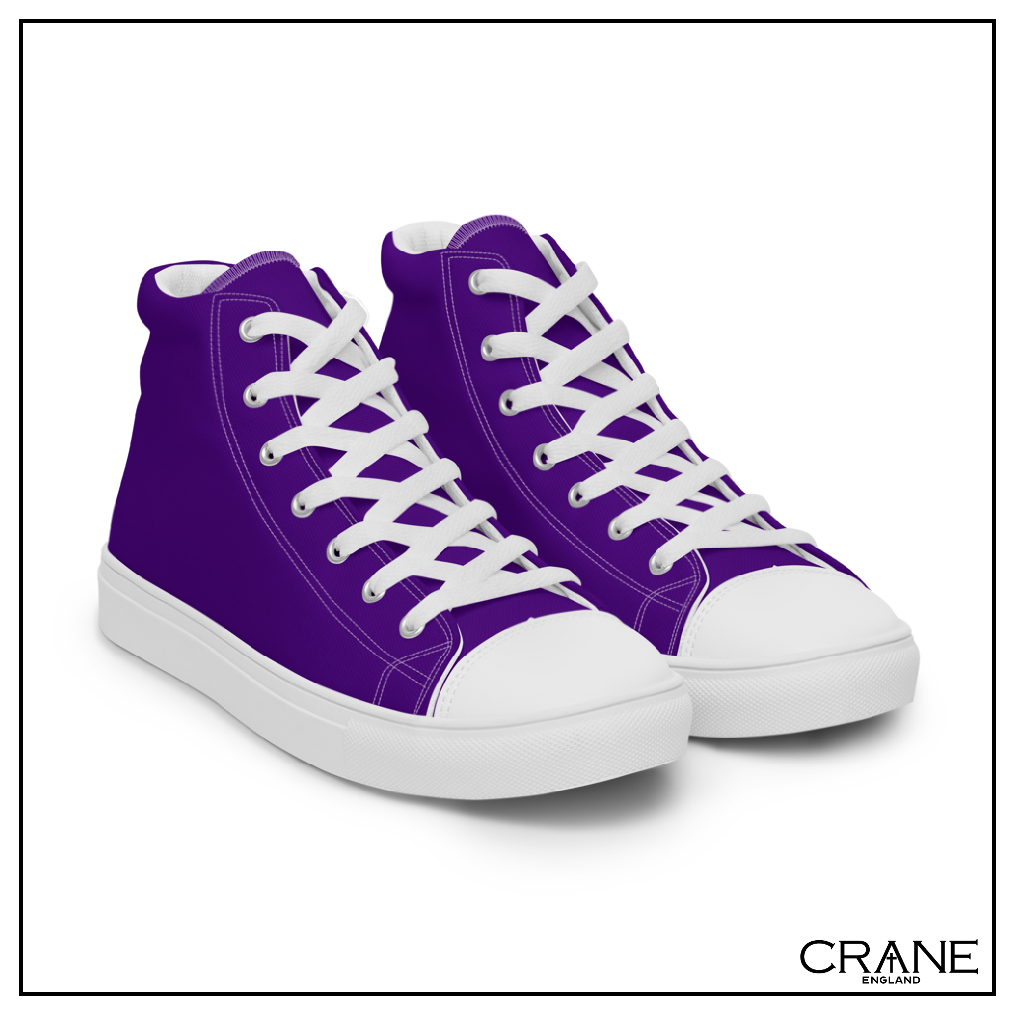Women’s High Top Canvas Sneakers – Indigo