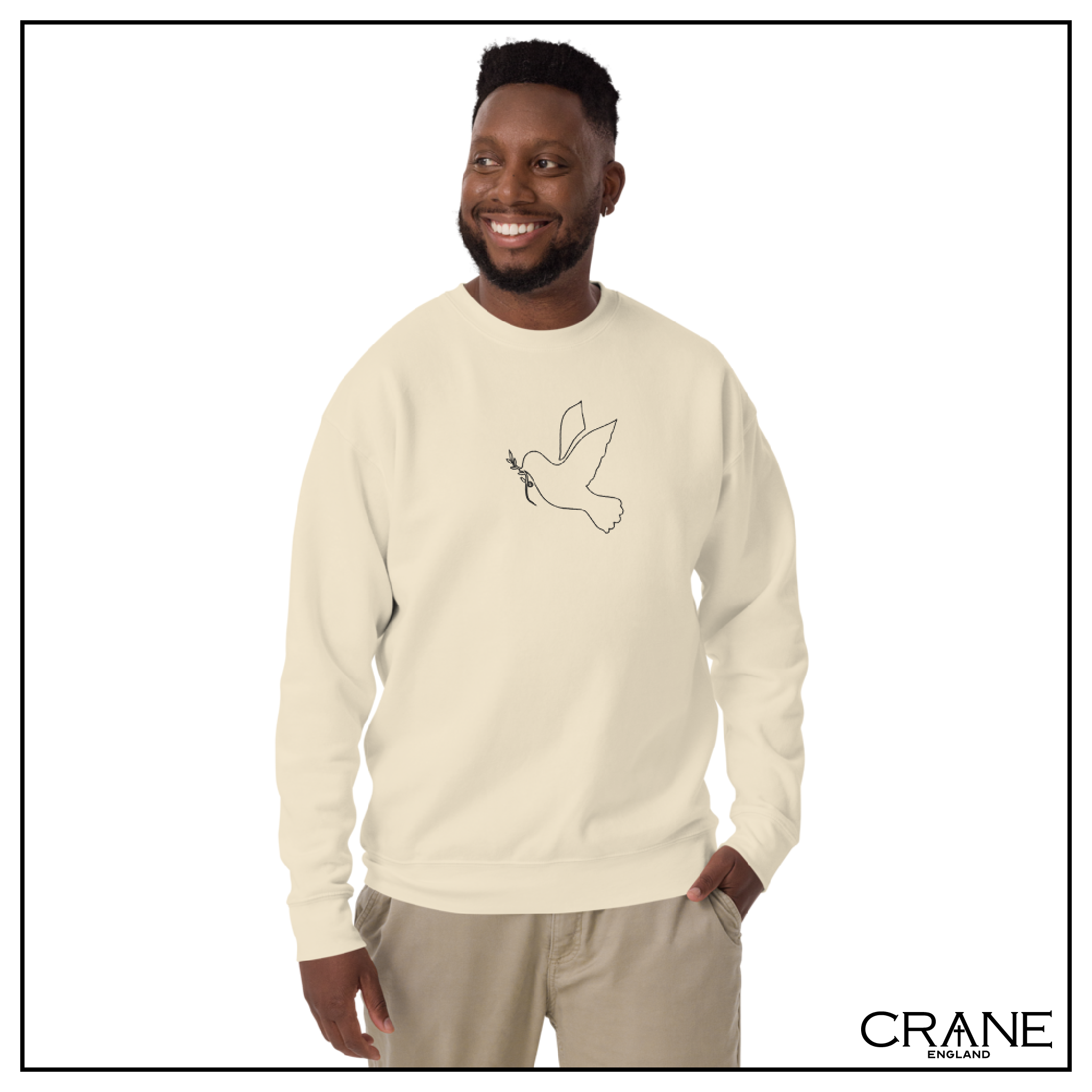 Dove of Peace Embroidered Sweatshirt