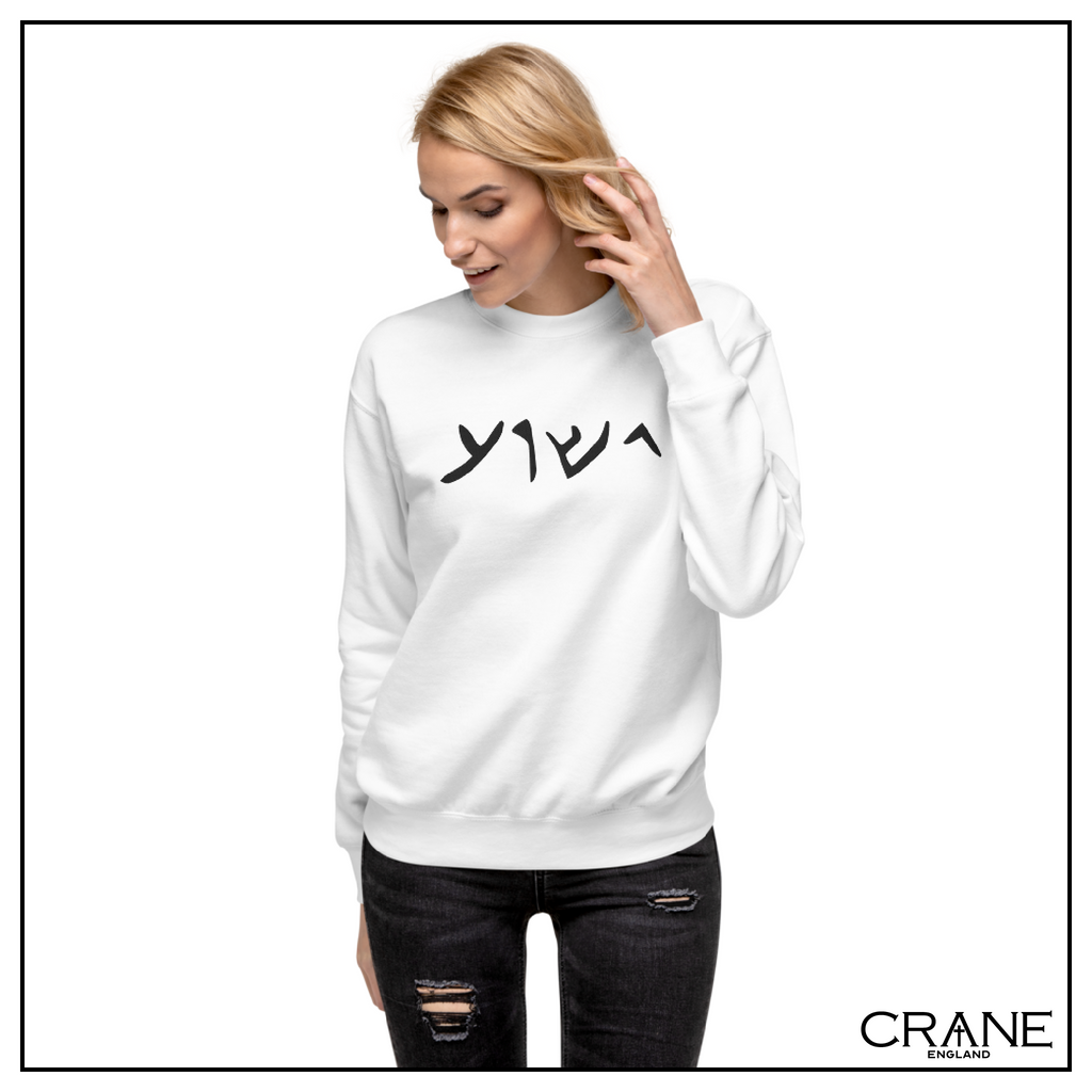 Women's Aramaic Embroidered Sweatshirt (light)