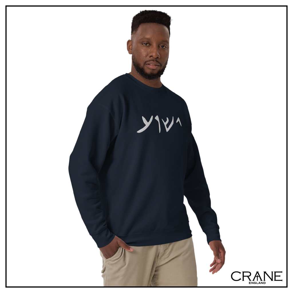Aramaic Embroidered Sweatshirt