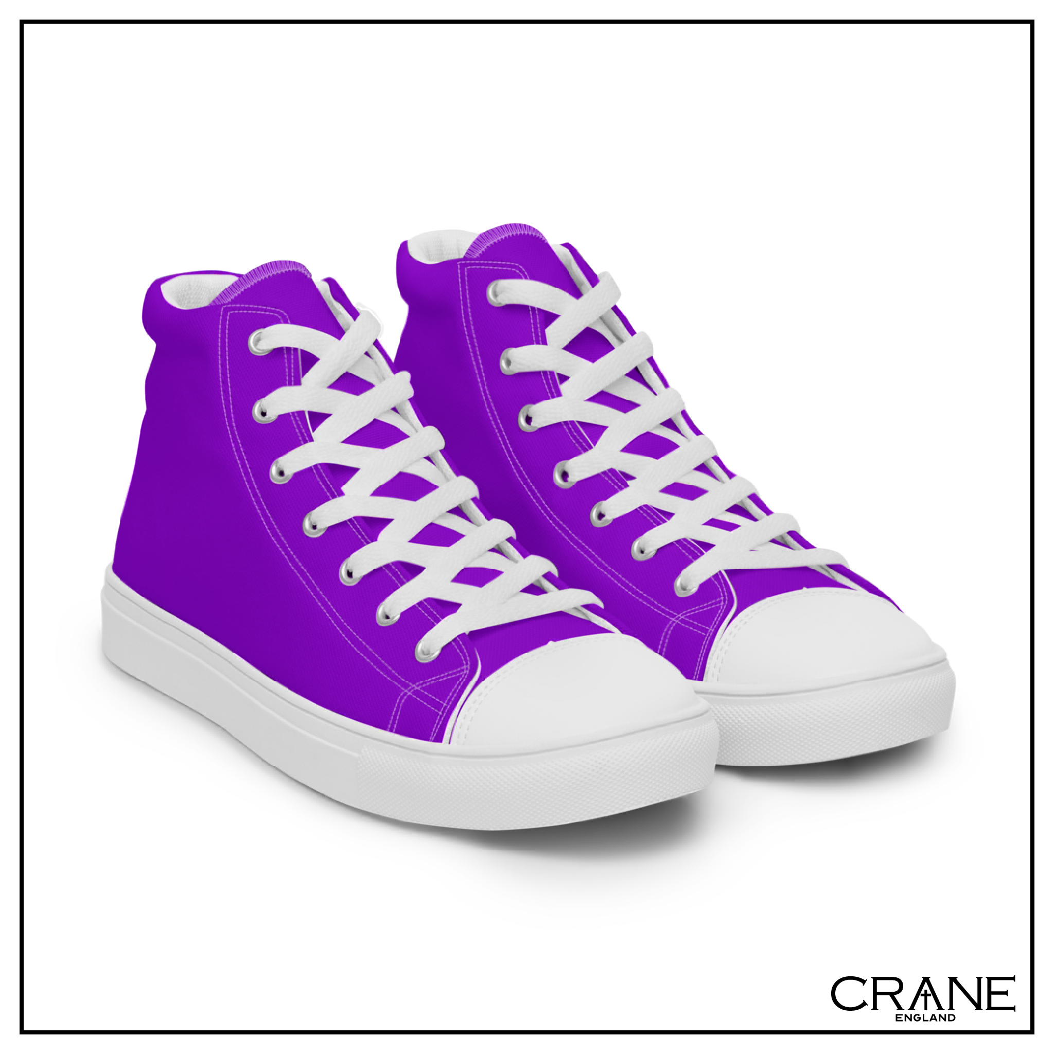 Men’s High Top Canvas Sneakers – Royal Violet