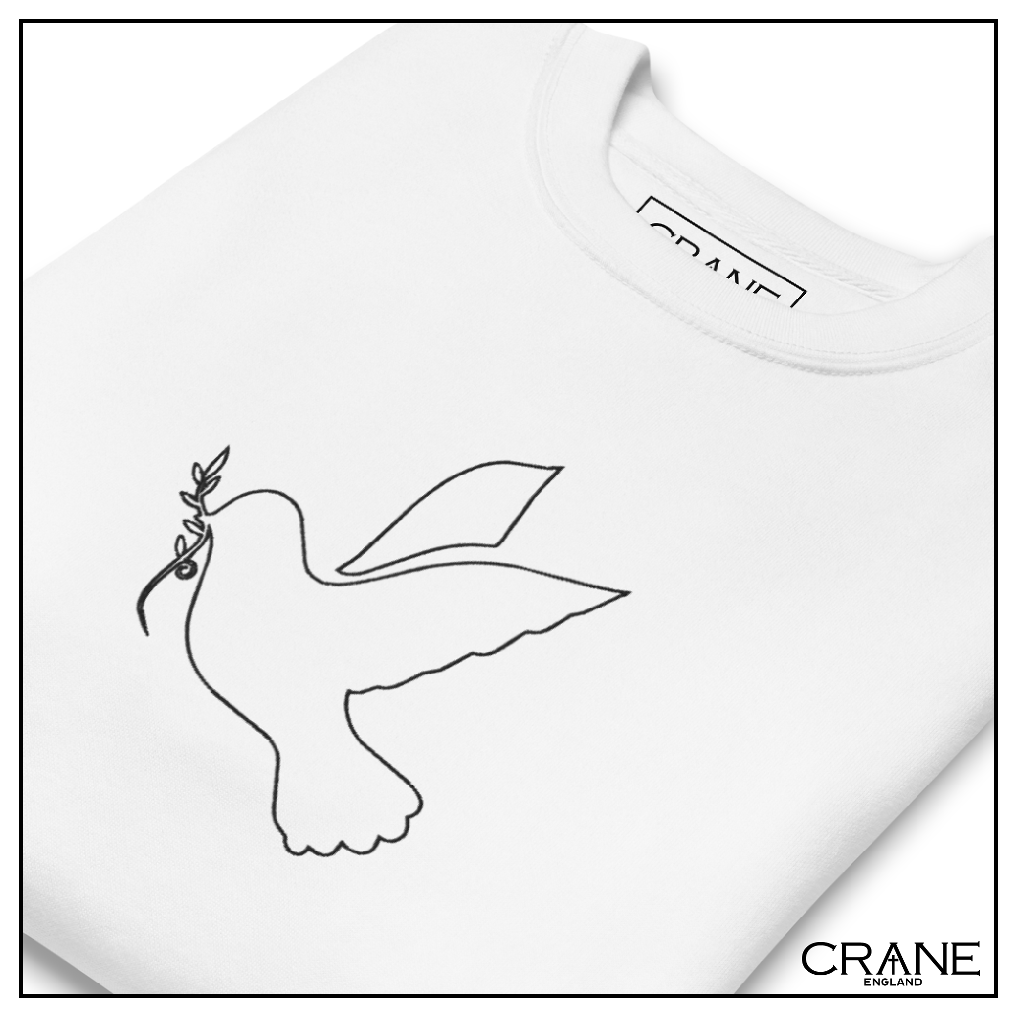Dove of Peace Embroidered Sweatshirt
