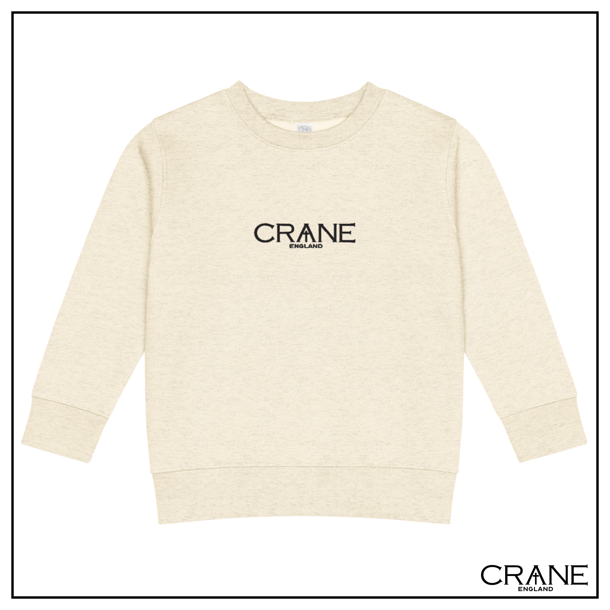 Kids Embroidered Fleece Sweatshirt —  Pink, Grey and Beige
