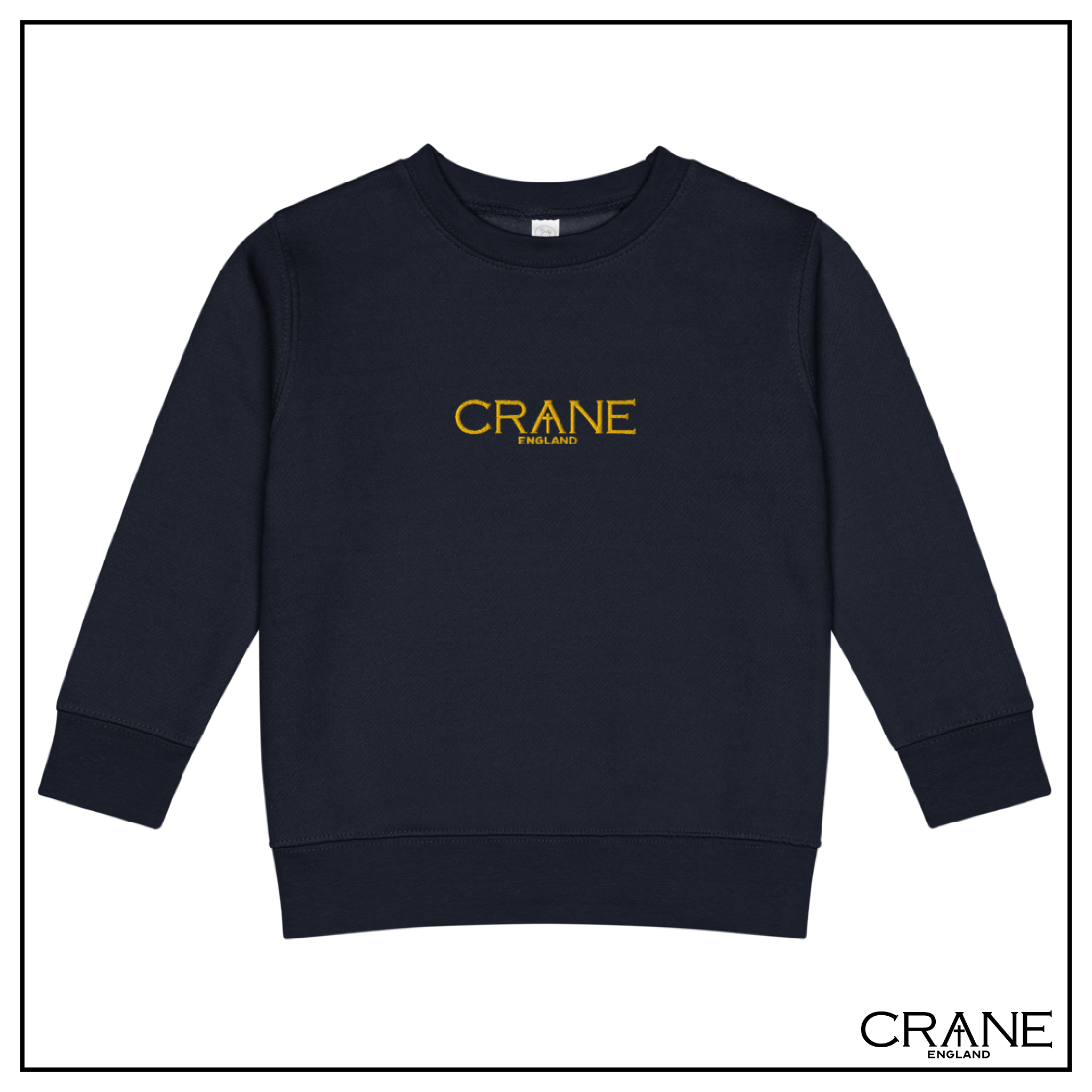 Kids Embroidered Fleece Sweatshirt —  Black, Navy and Red
