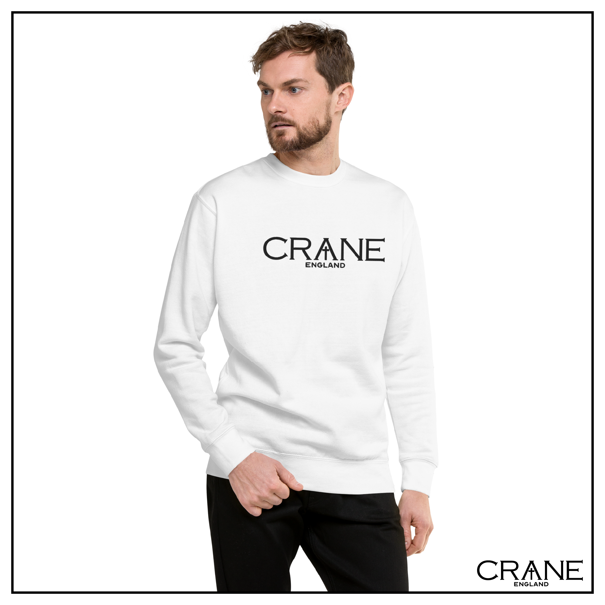 Crane Logo Embroidered Sweatshirt (light)