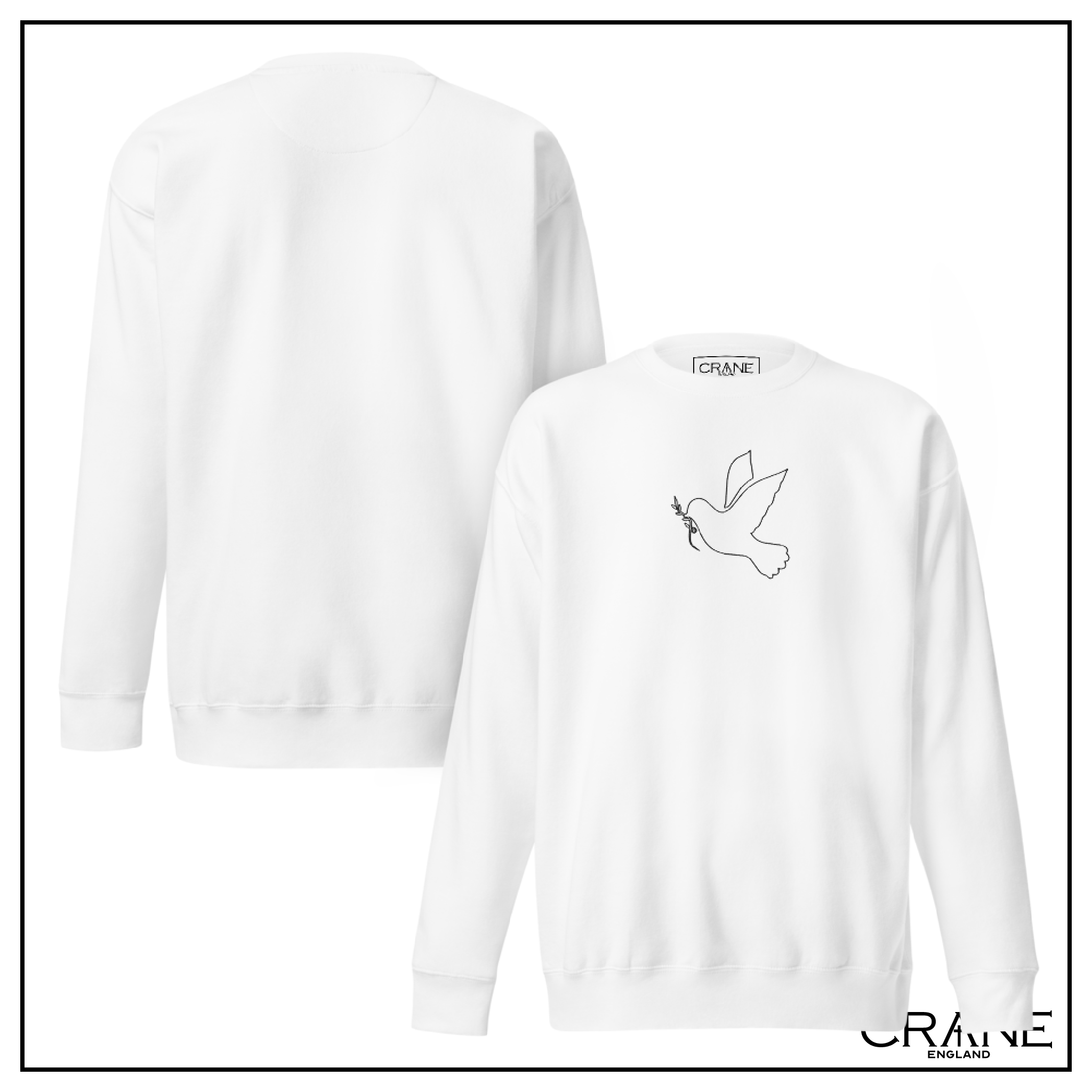 Dove of Peace Embroidered Sweatshirt