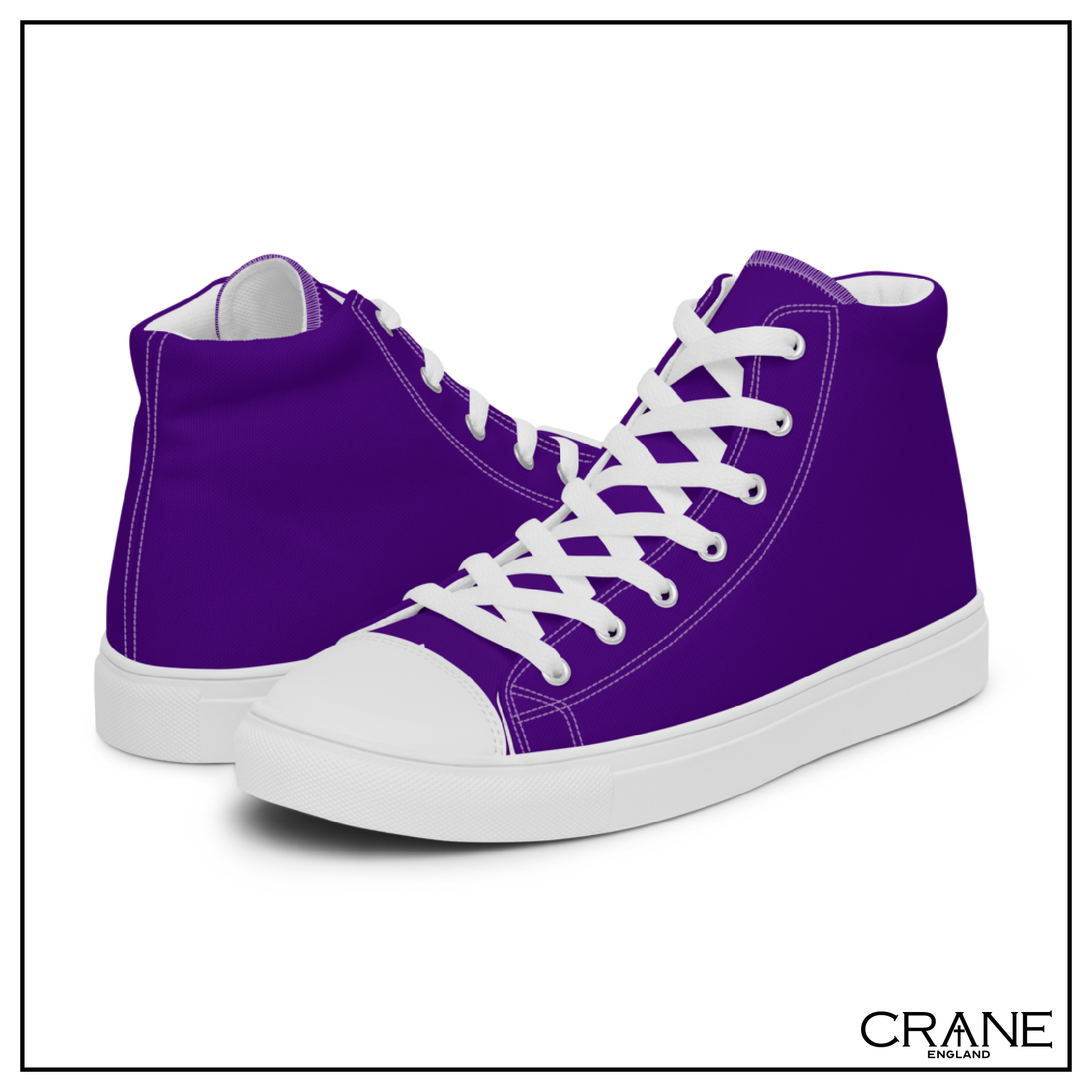 Women’s High Top Canvas Sneakers – Indigo